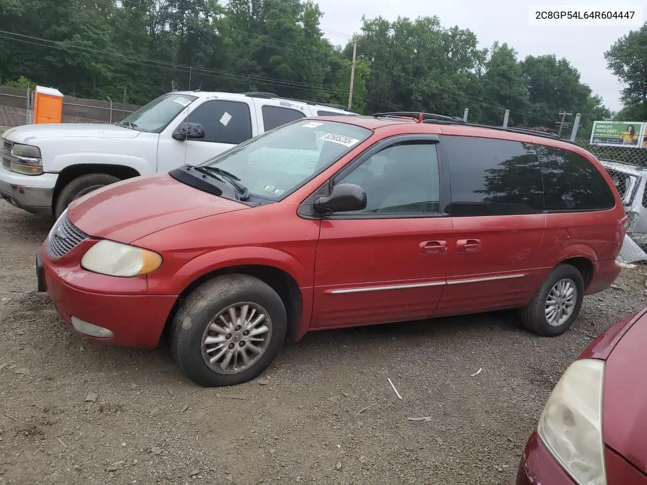 2004 Chrysler Town & Country Touring VIN: 2C8GP54L64R604447 Lot: 62685255