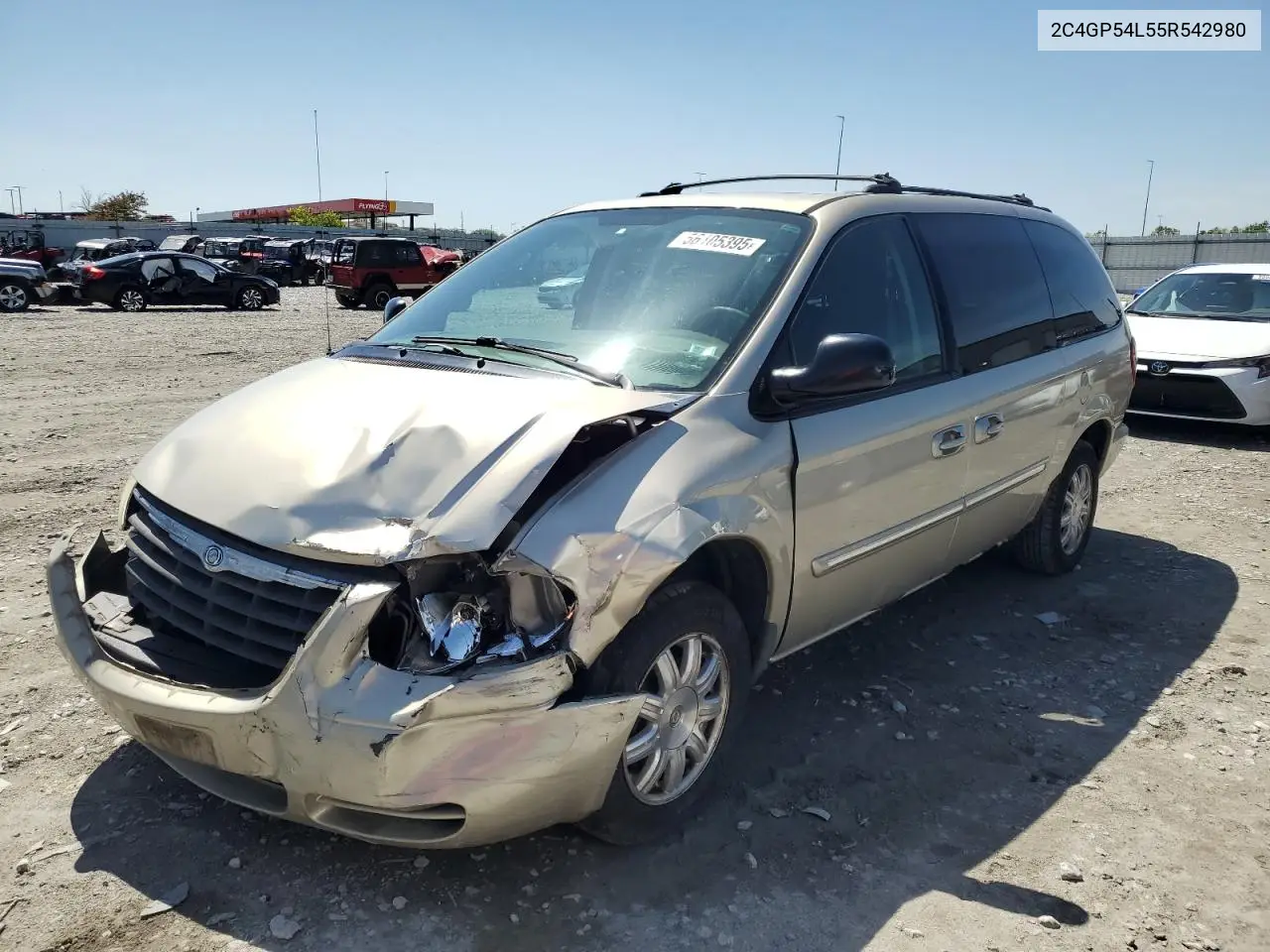2005 Chrysler Town & Country Touring VIN: 2C4GP54L55R542980 Lot: 56105395