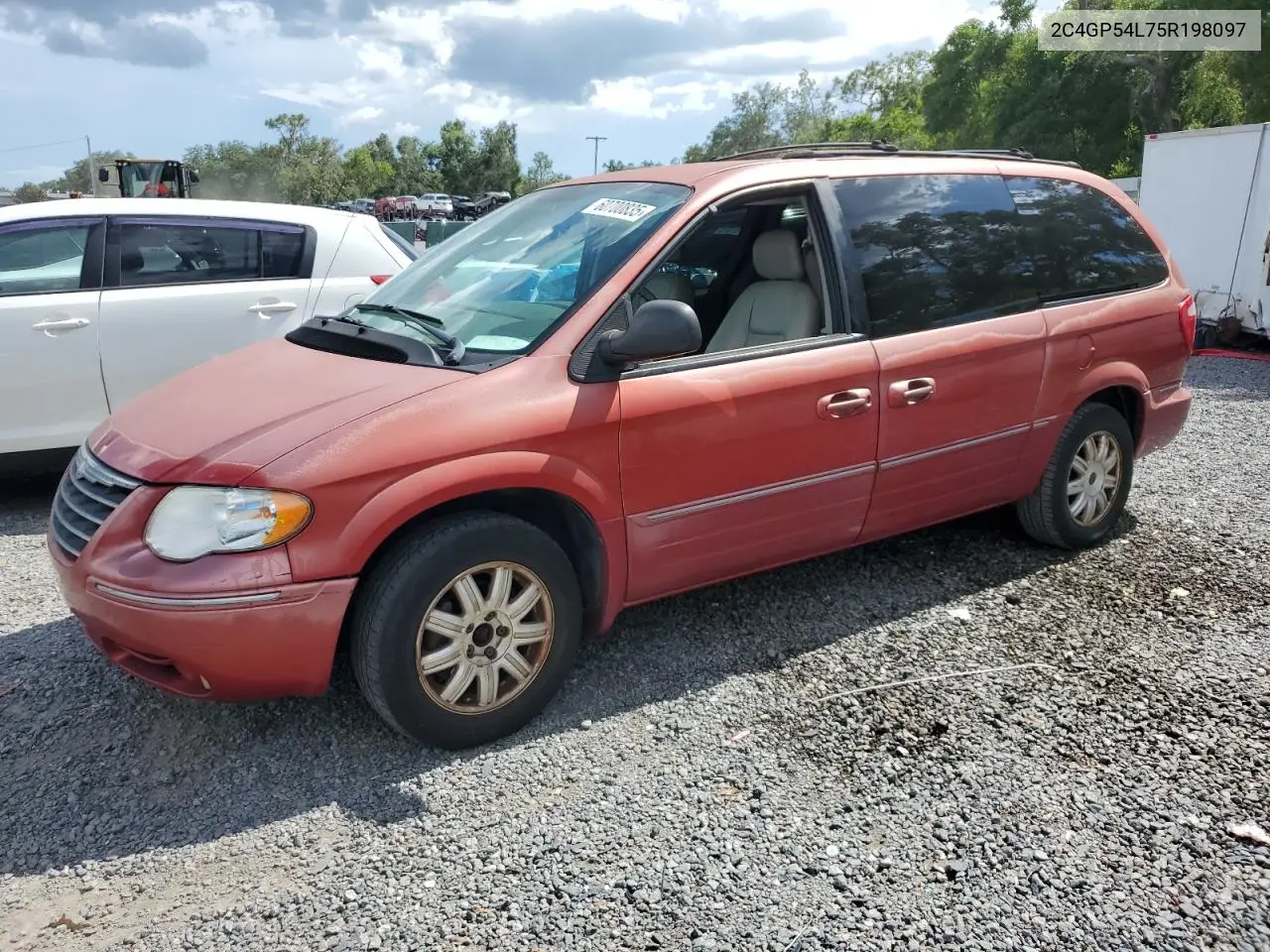 2005 Chrysler Town & Country Touring VIN: 2C4GP54L75R198097 Lot: 60700835