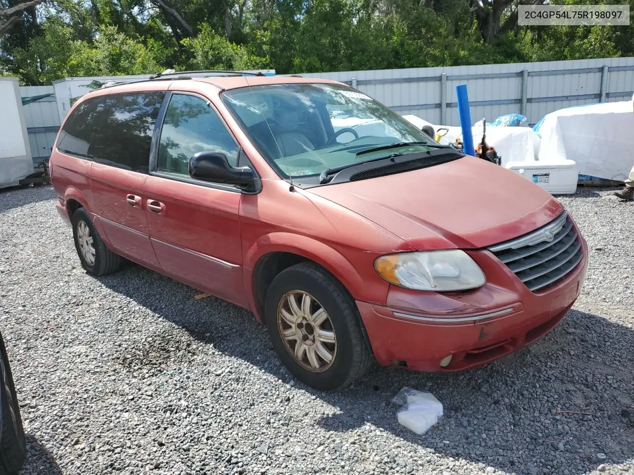 2005 Chrysler Town & Country Touring VIN: 2C4GP54L75R198097 Lot: 60700835