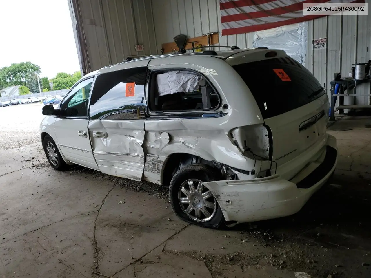 2005 Chrysler Town & Country Limited VIN: 2C8GP64L25R430092 Lot: 62704545