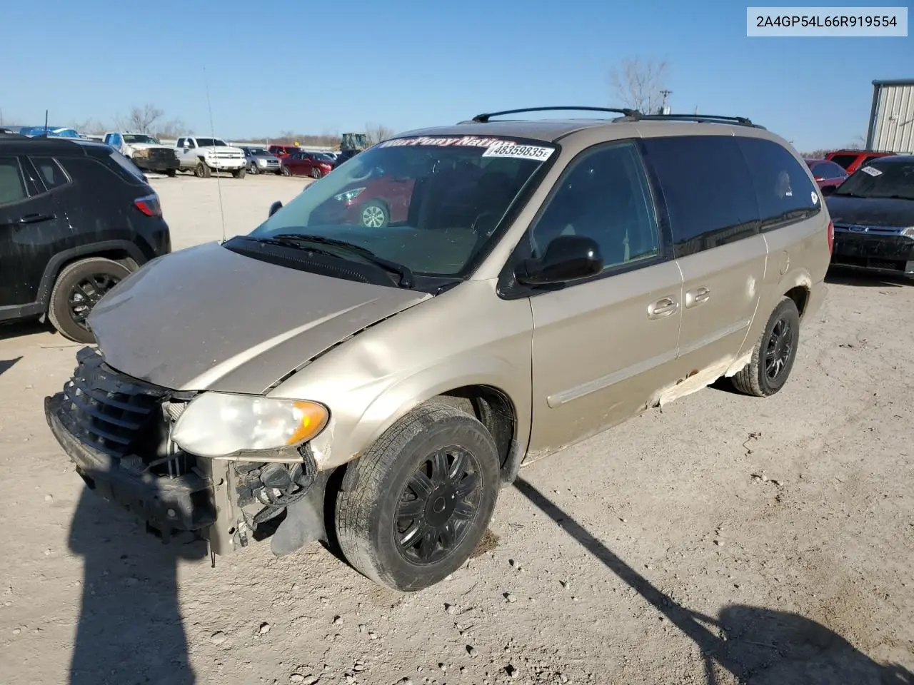 2006 Chrysler Town & Country Touring VIN: 2A4GP54L66R919554 Lot: 48359835