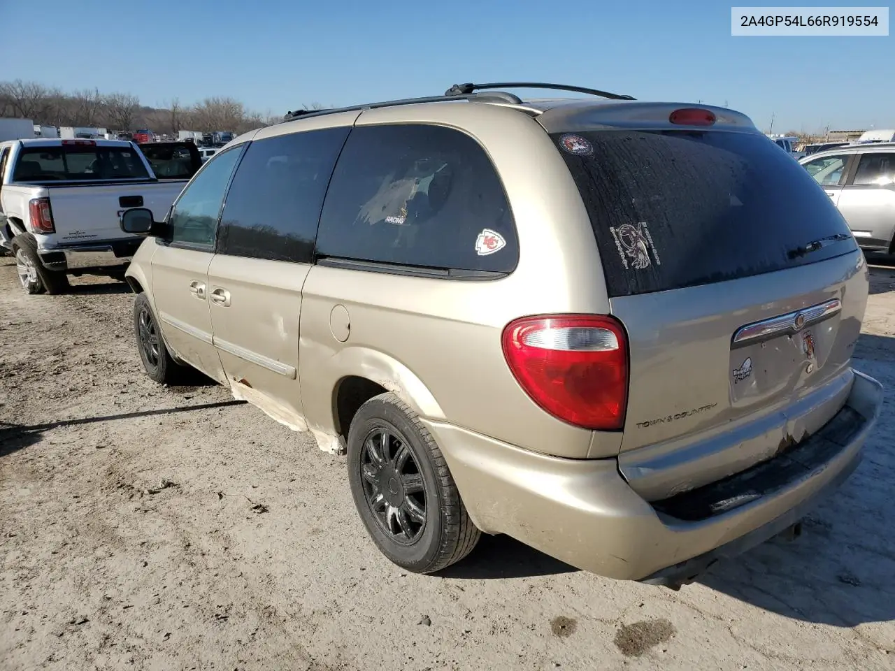 2006 Chrysler Town & Country Touring VIN: 2A4GP54L66R919554 Lot: 48359835