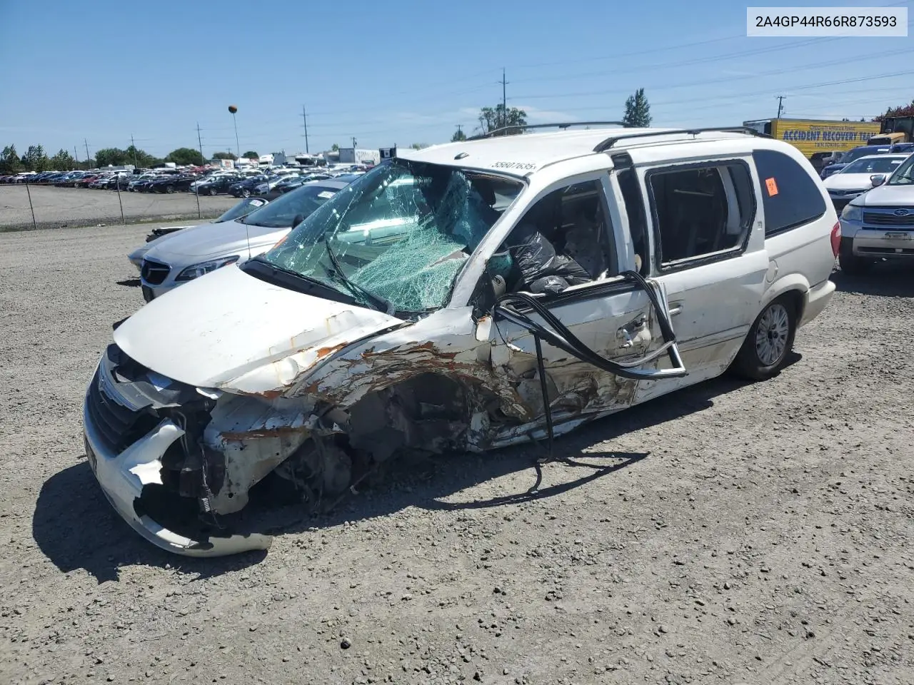 2006 Chrysler Town & Country Lx VIN: 2A4GP44R66R873593 Lot: 55607635