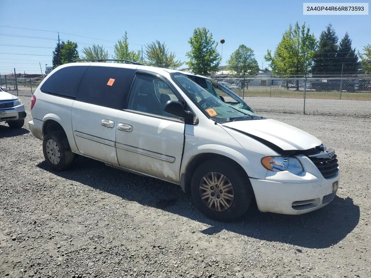 2006 Chrysler Town & Country Lx VIN: 2A4GP44R66R873593 Lot: 55607635