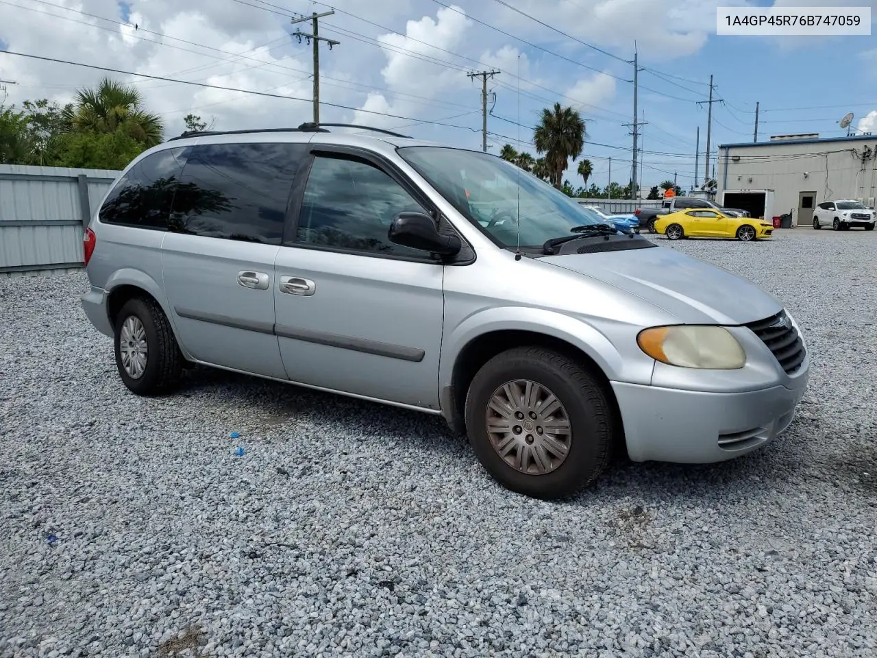 2006 Chrysler Town & Country VIN: 1A4GP45R76B747059 Lot: 62703395