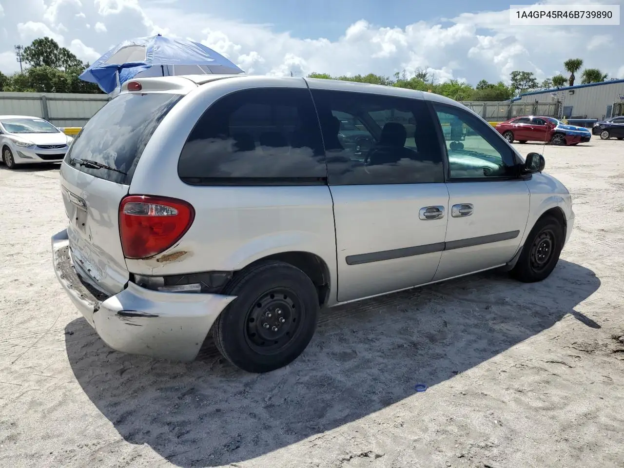 2006 Chrysler Town & Country VIN: 1A4GP45R46B739890 Lot: 62736305