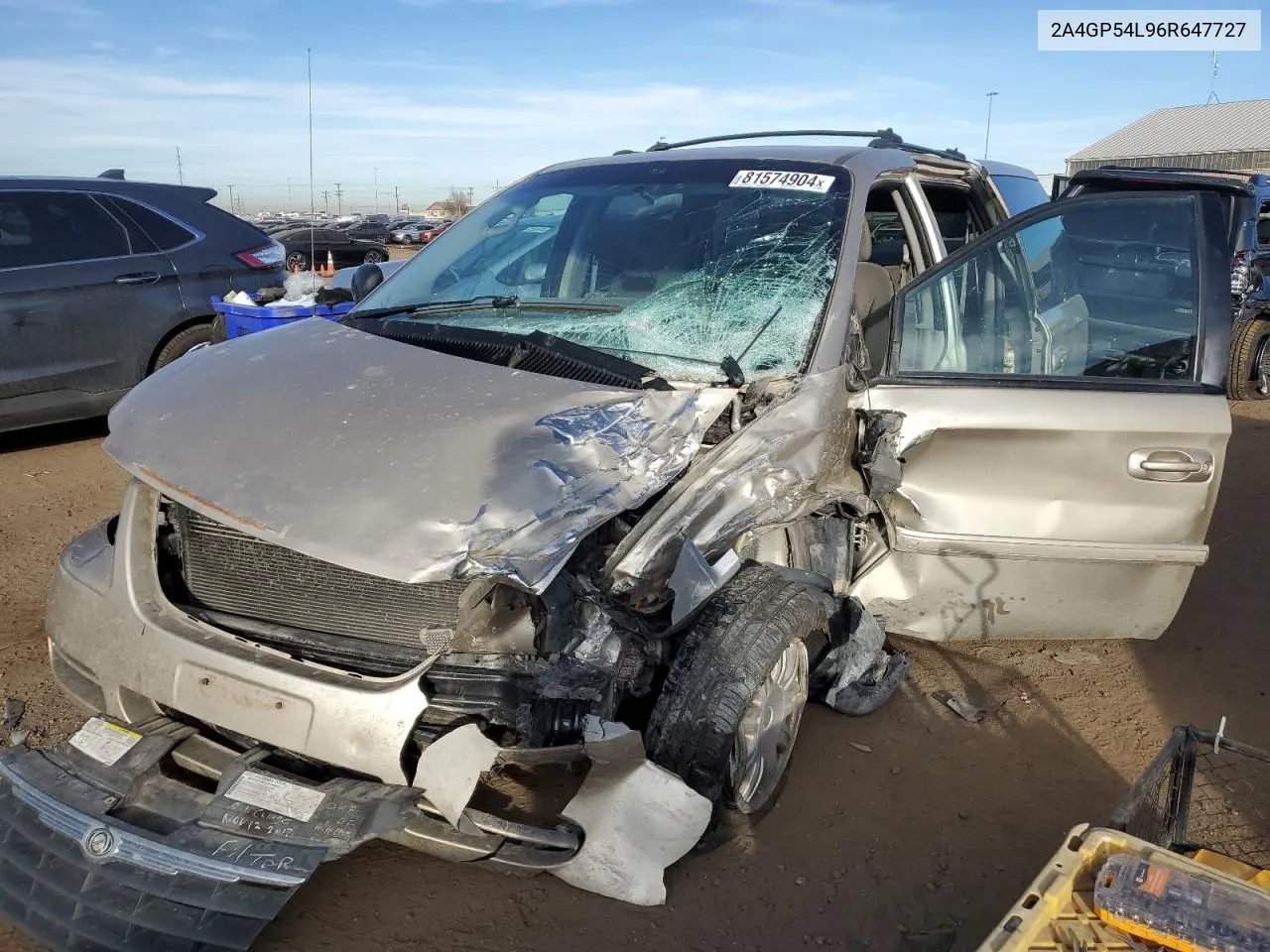2006 Chrysler Town & Country Touring VIN: 2A4GP54L96R647727 Lot: 81574904