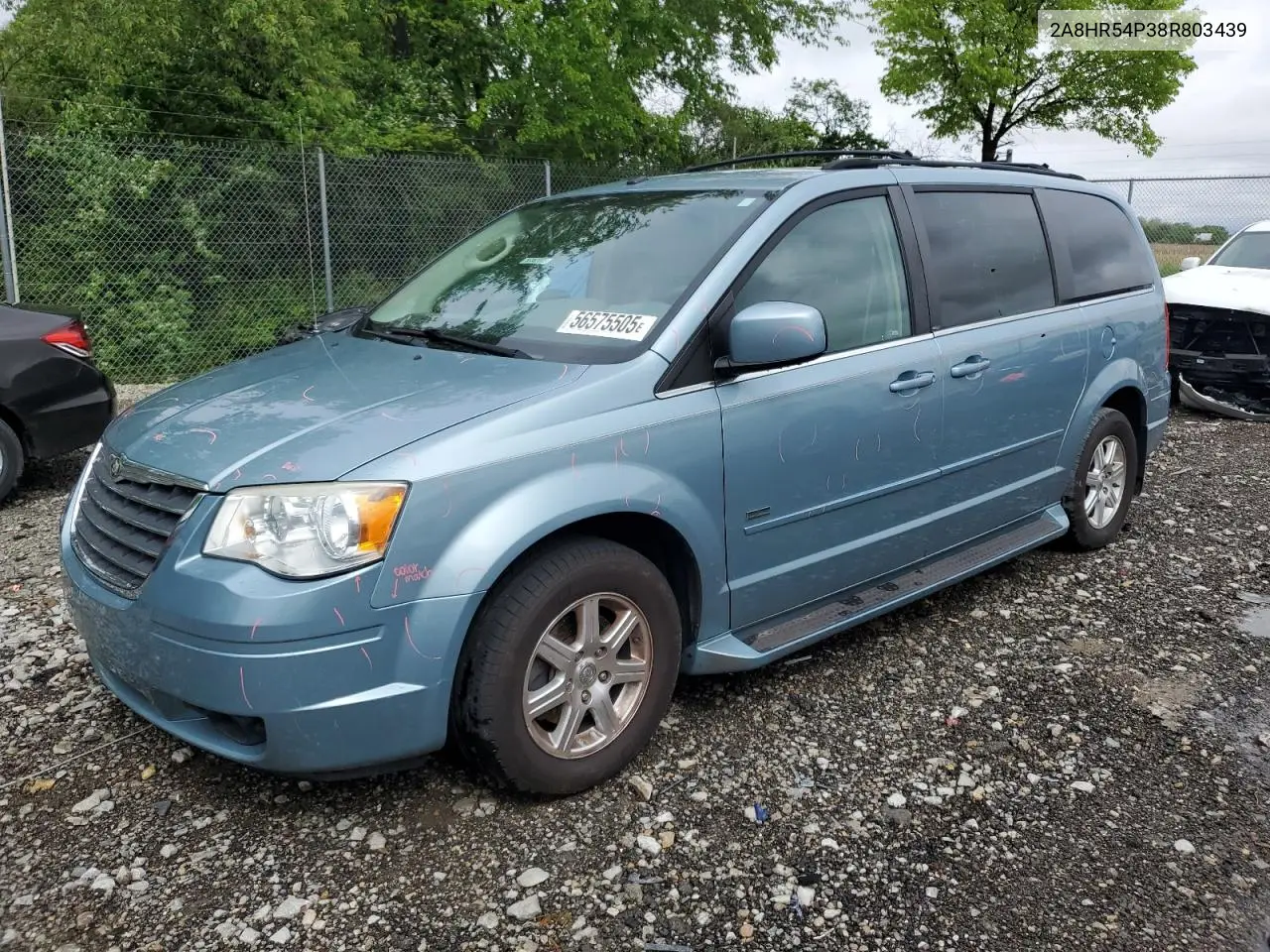 2008 Chrysler Town & Country Touring VIN: 2A8HR54P38R803439 Lot: 56575505
