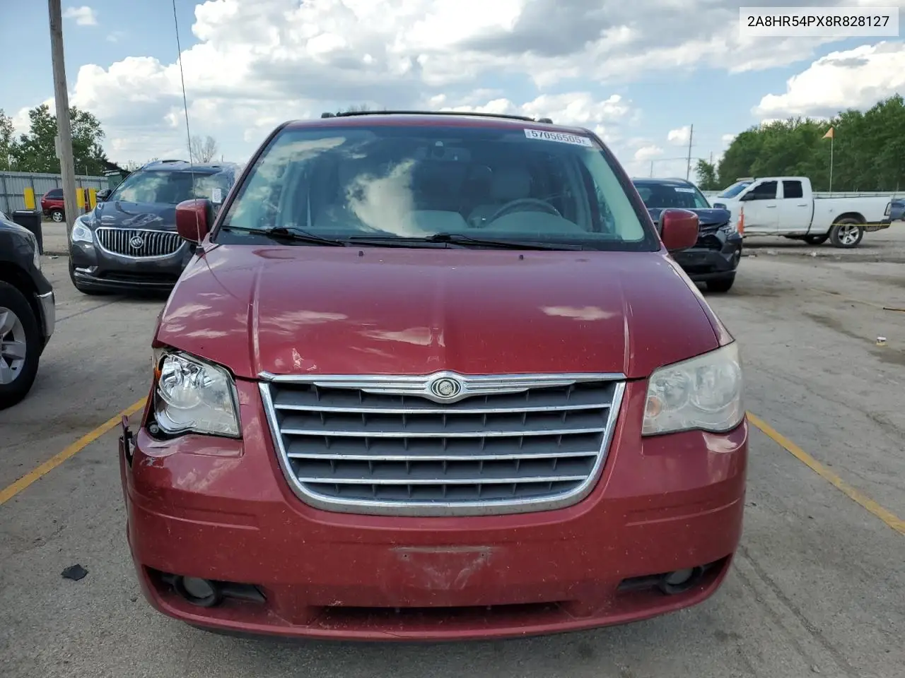2008 Chrysler Town & Country Touring VIN: 2A8HR54PX8R828127 Lot: 57056505
