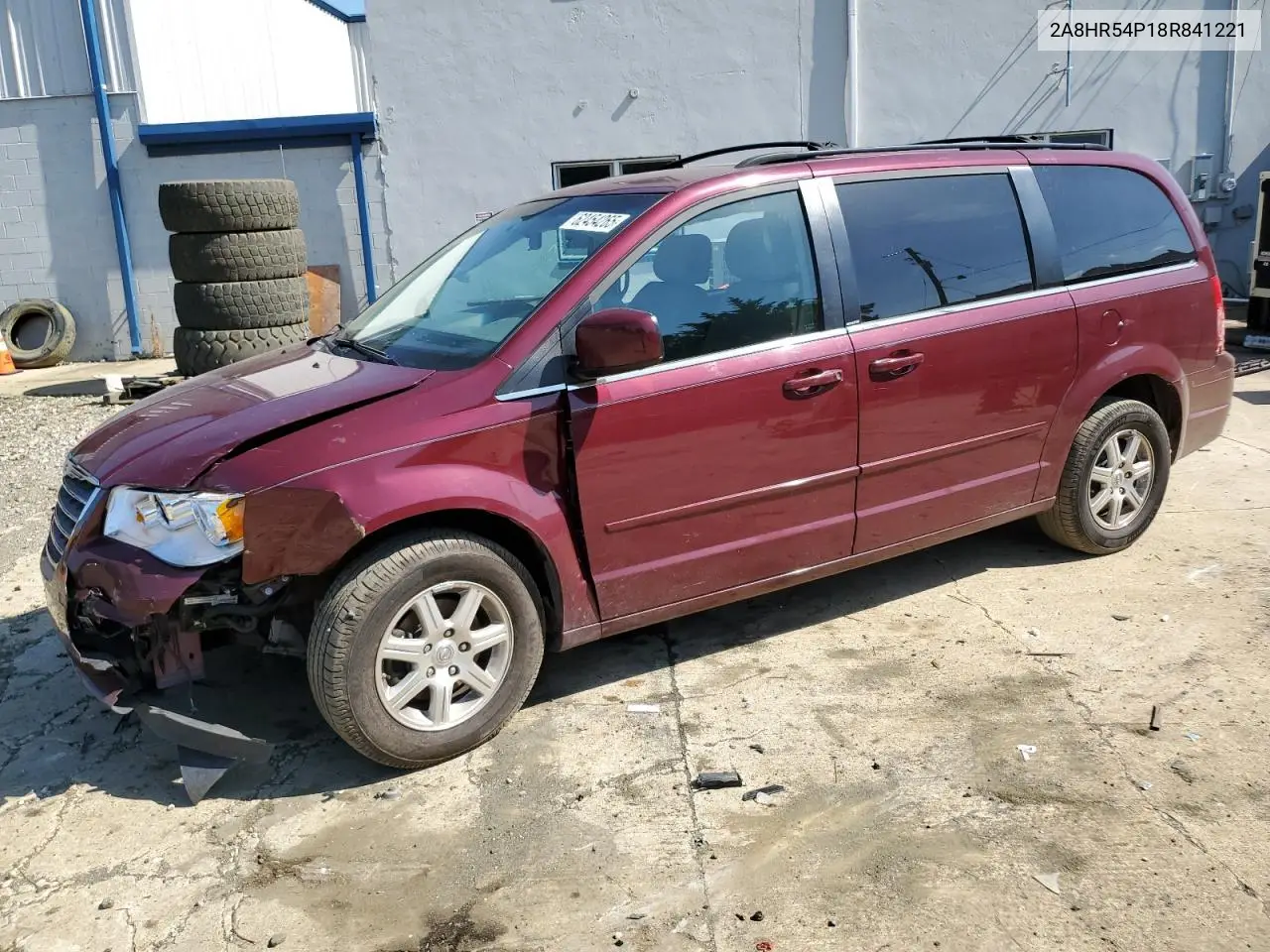 2008 Chrysler Town & Country Touring VIN: 2A8HR54P18R841221 Lot: 62454265
