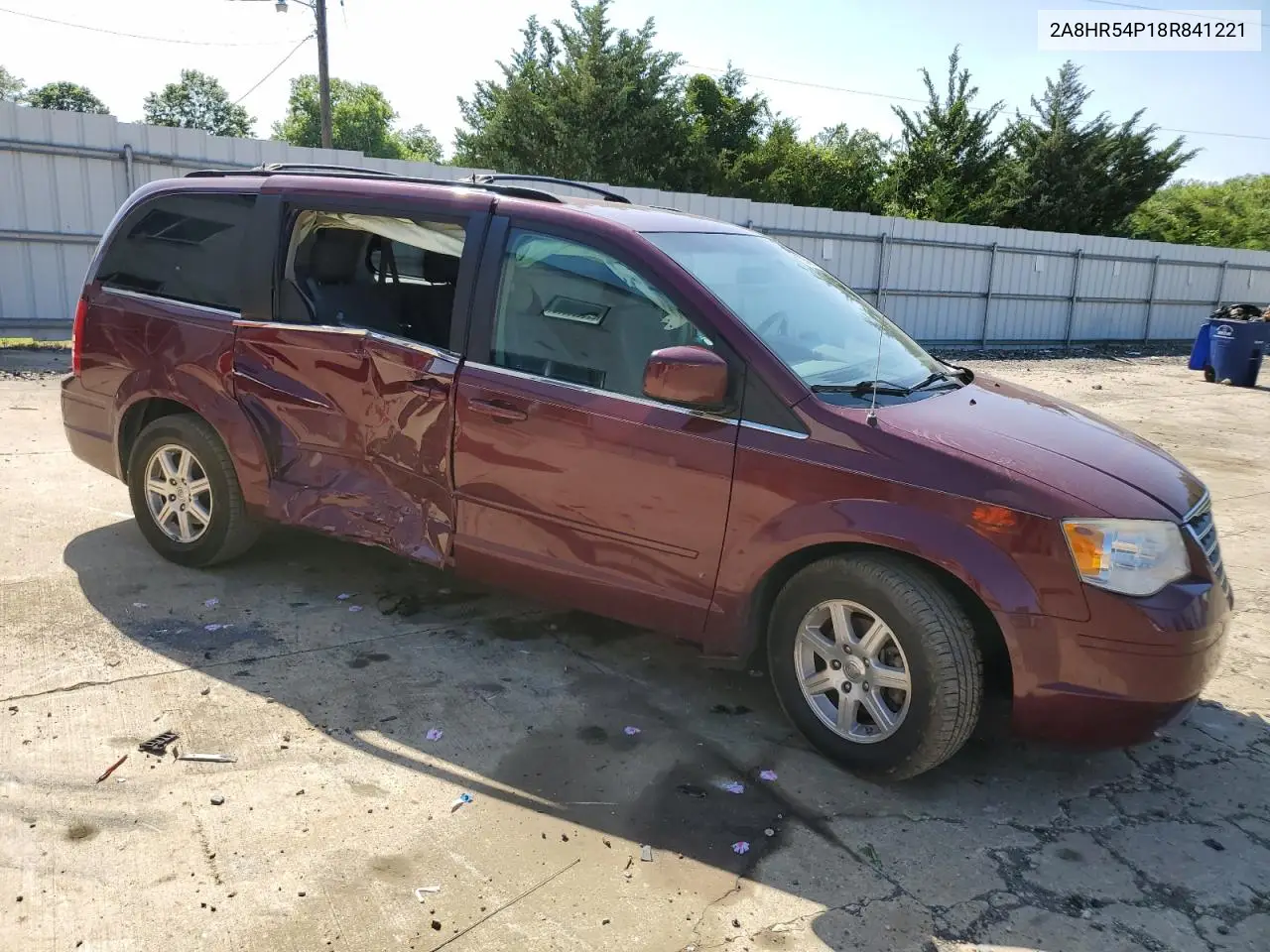 2008 Chrysler Town & Country Touring VIN: 2A8HR54P18R841221 Lot: 62454265