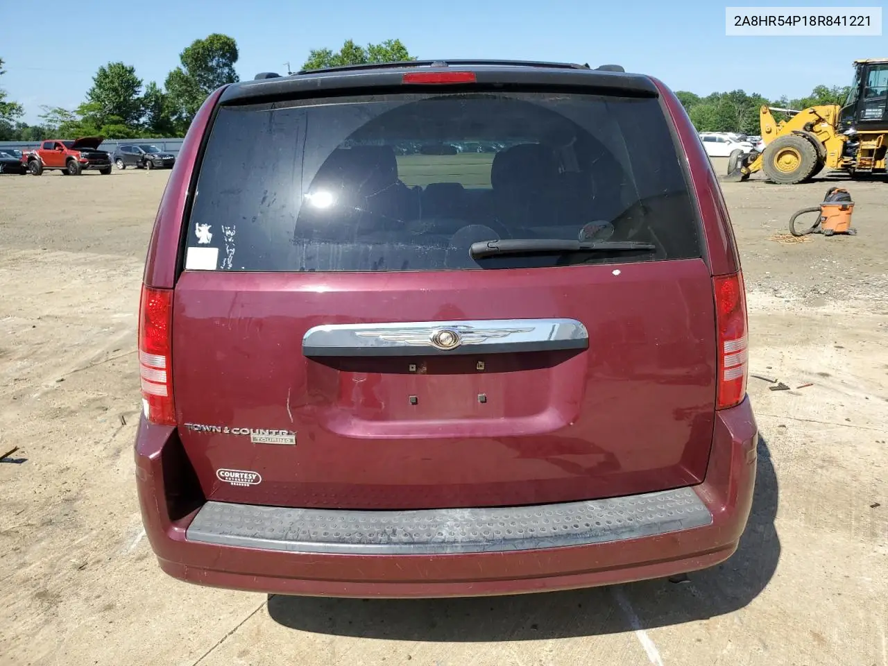 2008 Chrysler Town & Country Touring VIN: 2A8HR54P18R841221 Lot: 62454265