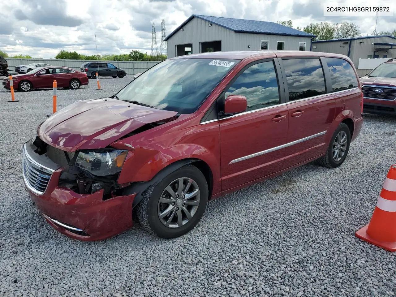 2016 Chrysler Town & Country S VIN: 2C4RC1HG8GR159872 Lot: 56740425