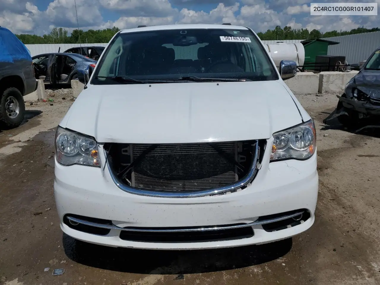2016 Chrysler Town & Country Touring L VIN: 2C4RC1CG0GR101407 Lot: 56746155