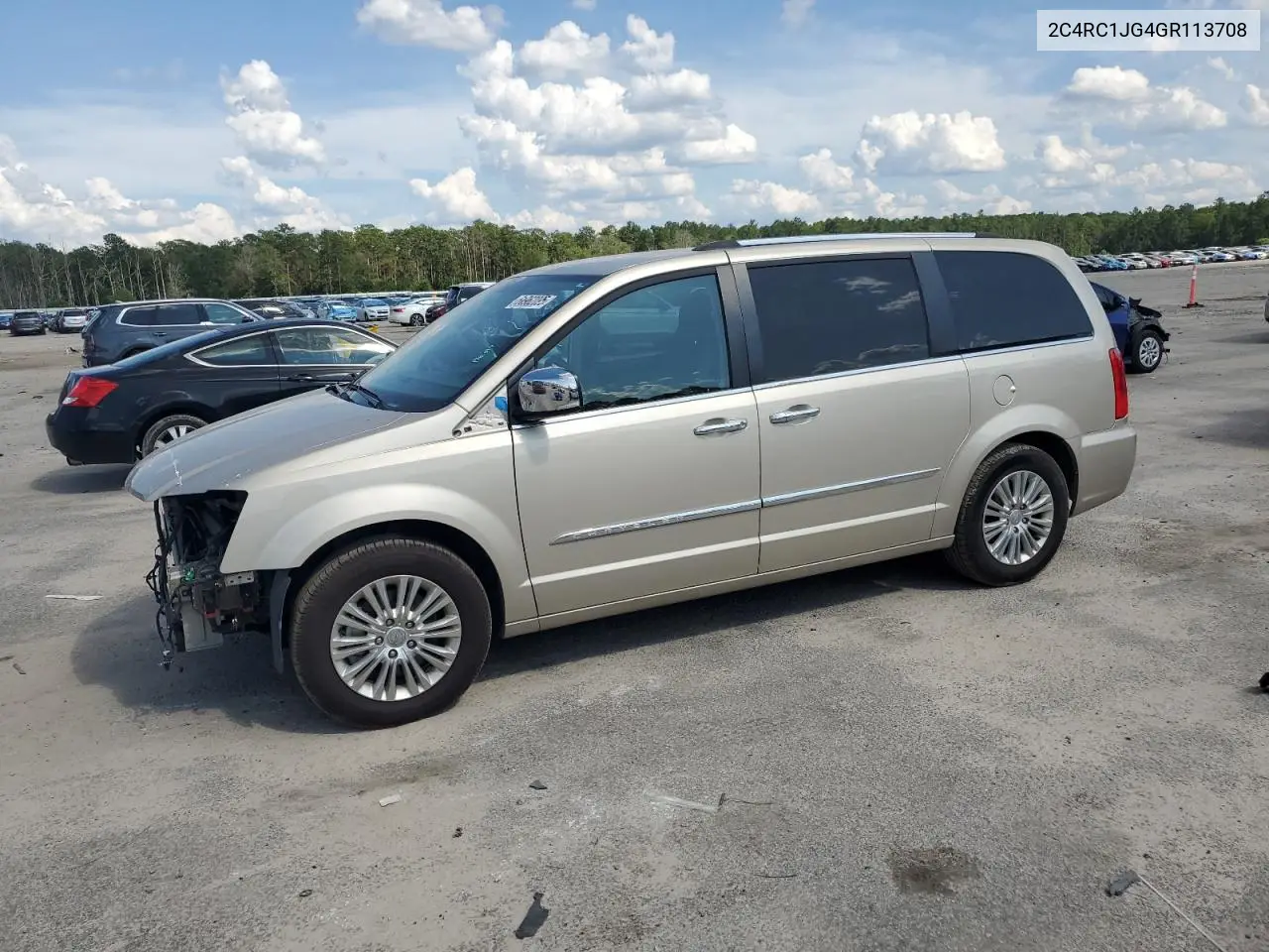 2016 Chrysler Town & Country Limited VIN: 2C4RC1JG4GR113708 Lot: 61962095