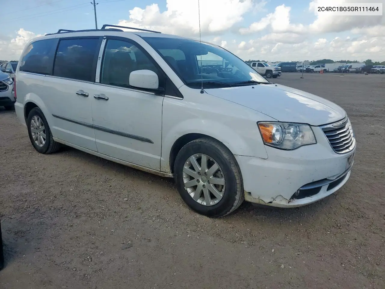 2016 Chrysler Town & Country Touring VIN: 2C4RC1BG5GR111464 Lot: 62485475