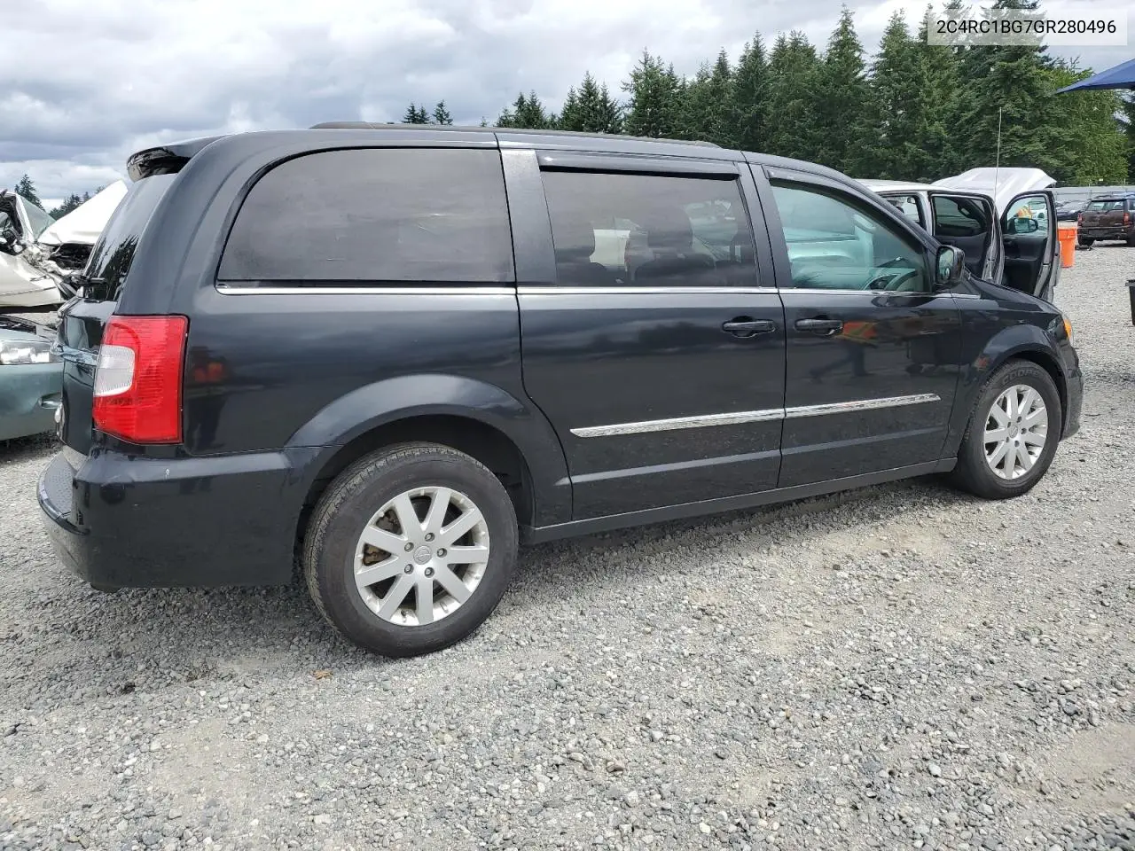 2016 Chrysler Town & Country Touring VIN: 2C4RC1BG7GR280496 Lot: 62578305