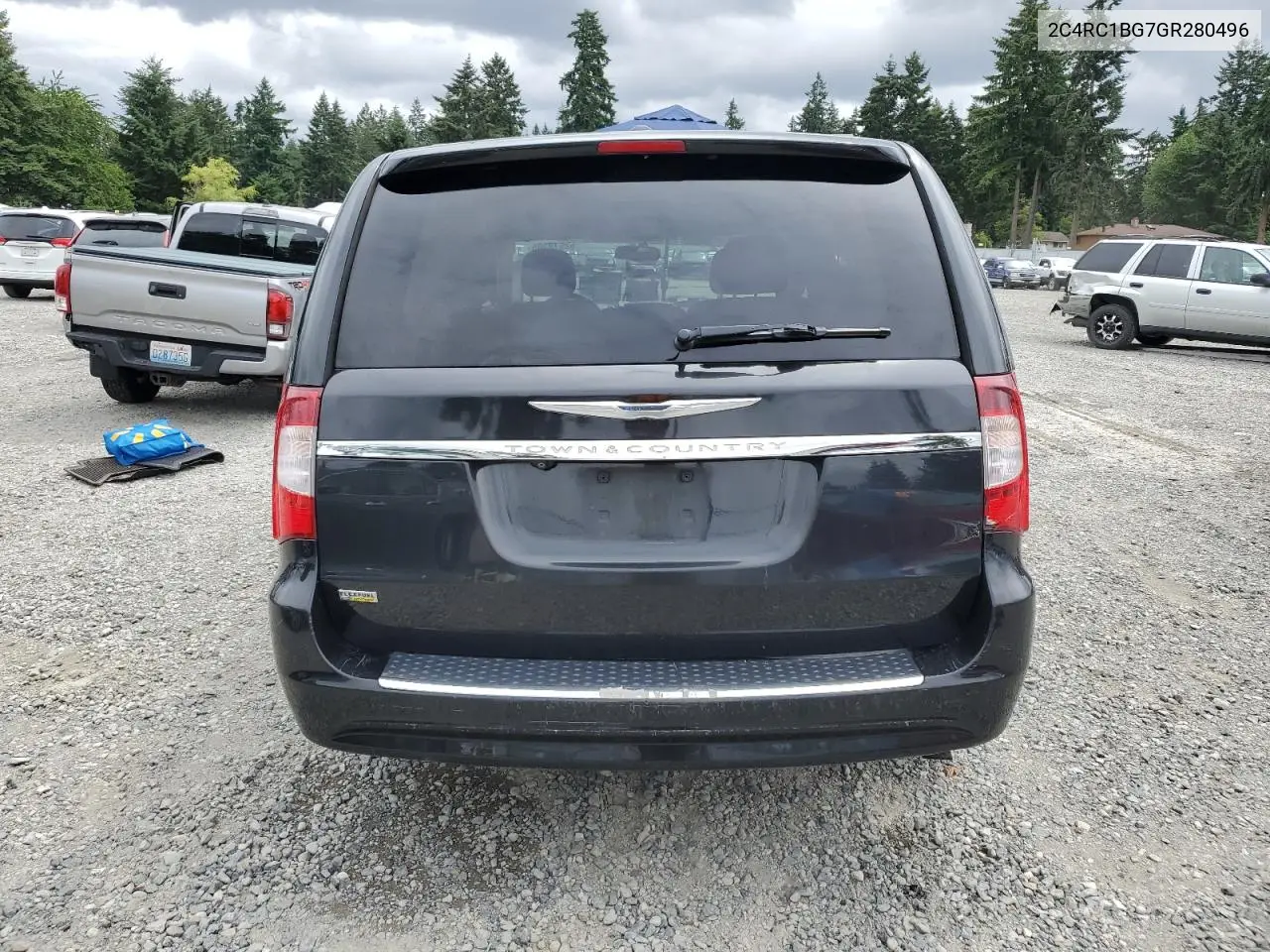 2016 Chrysler Town & Country Touring VIN: 2C4RC1BG7GR280496 Lot: 62578305