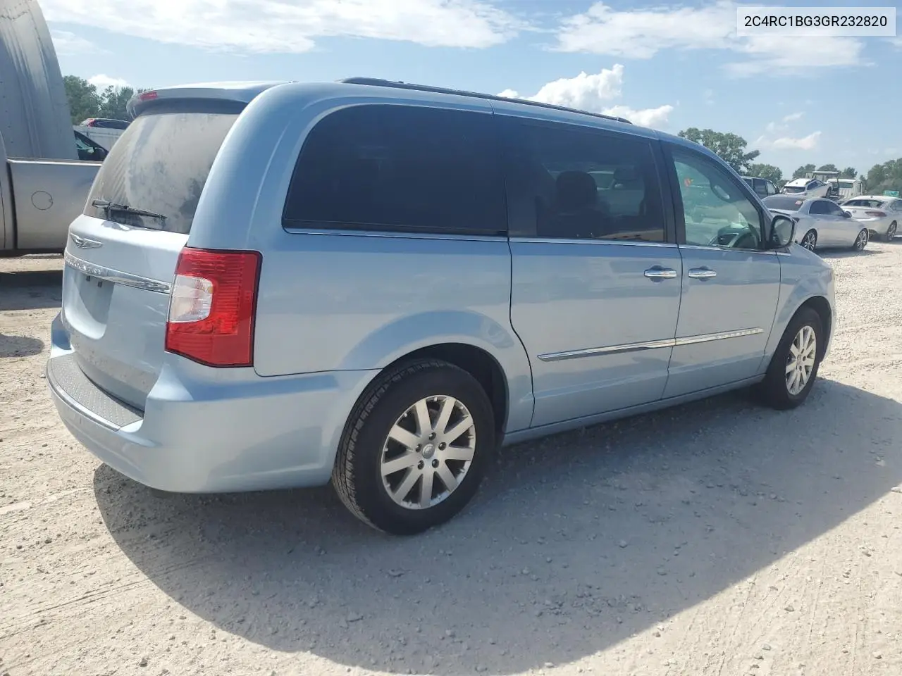 2016 Chrysler Town & Country Touring VIN: 2C4RC1BG3GR232820 Lot: 62772935