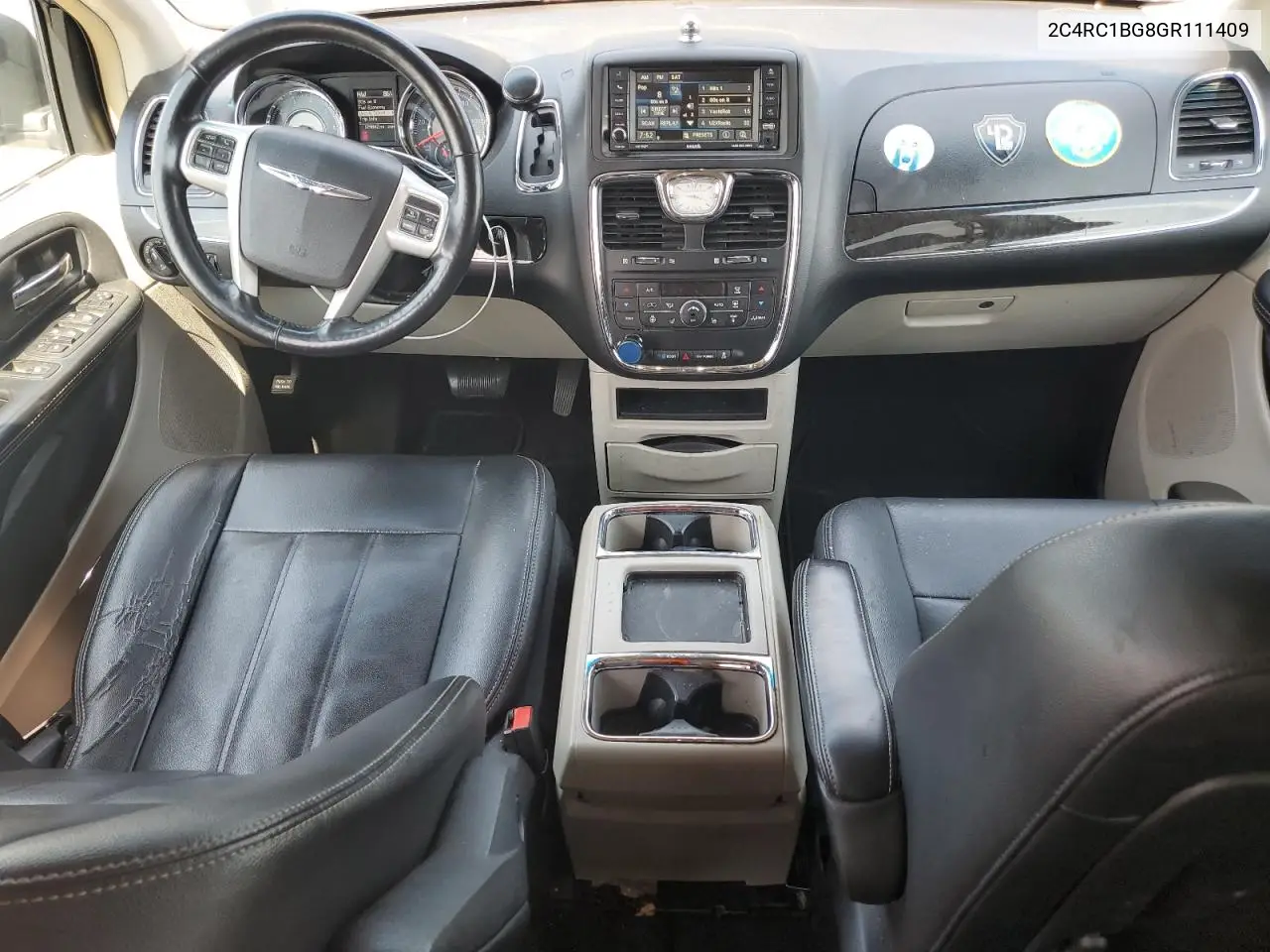 2016 Chrysler Town & Country Touring VIN: 2C4RC1BG8GR111409 Lot: 63089485
