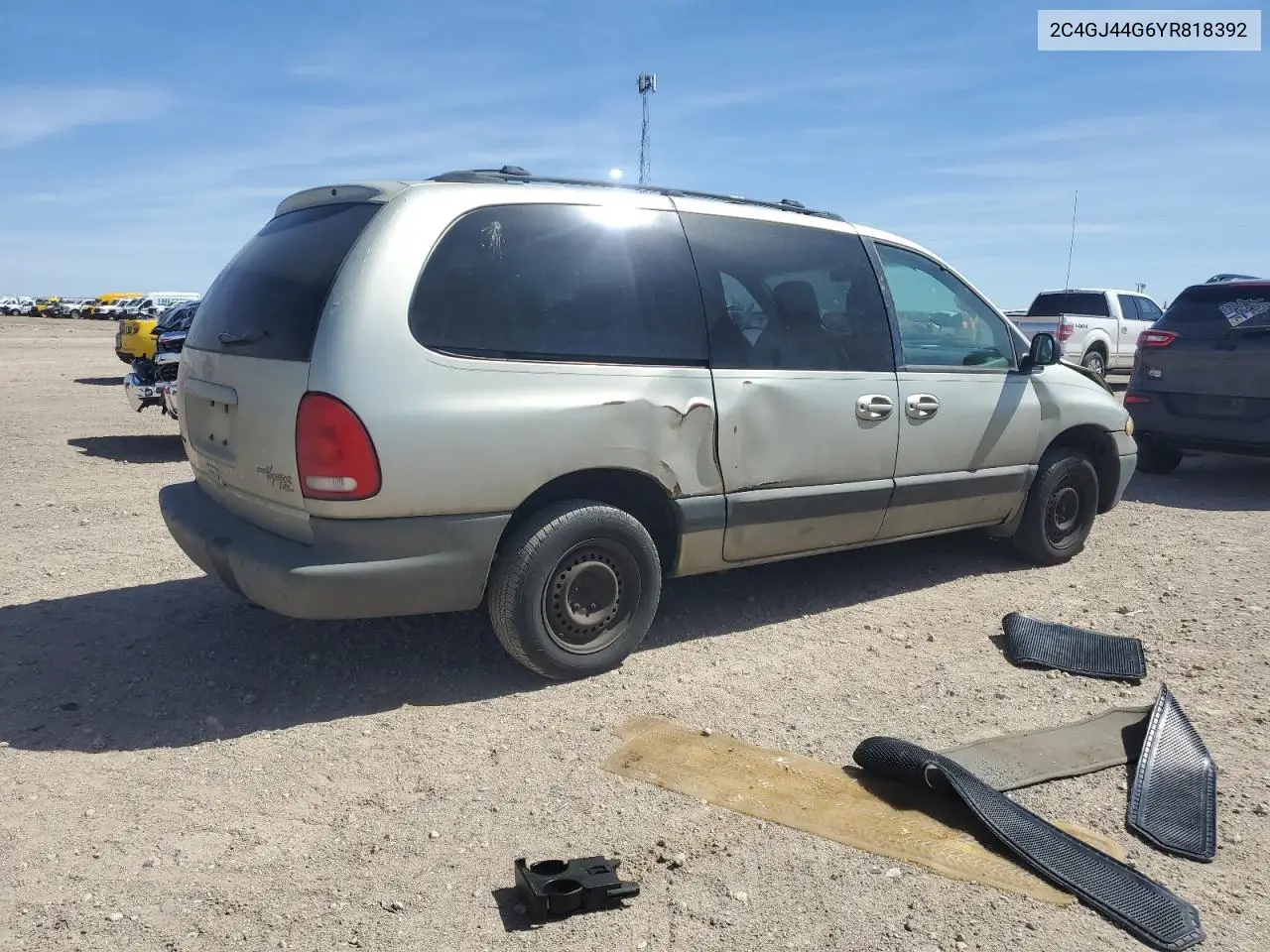 2000 Chrysler Grand Voyager Se VIN: 2C4GJ44G6YR818392 Lot: 49536225