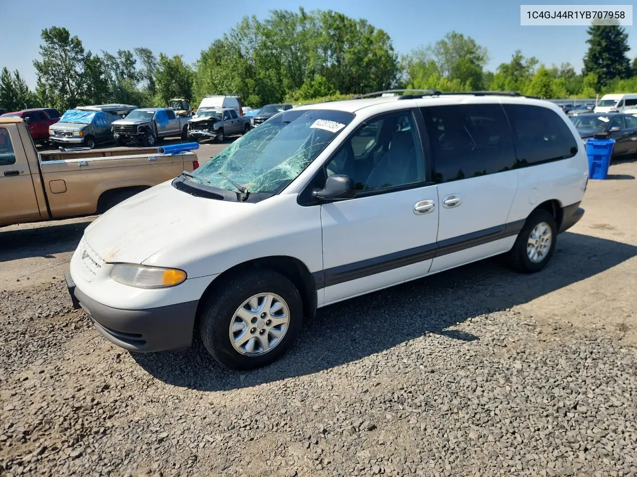 2000 Chrysler Grand Voyager Se VIN: 1C4GJ44R1YB707958 Lot: 62281135