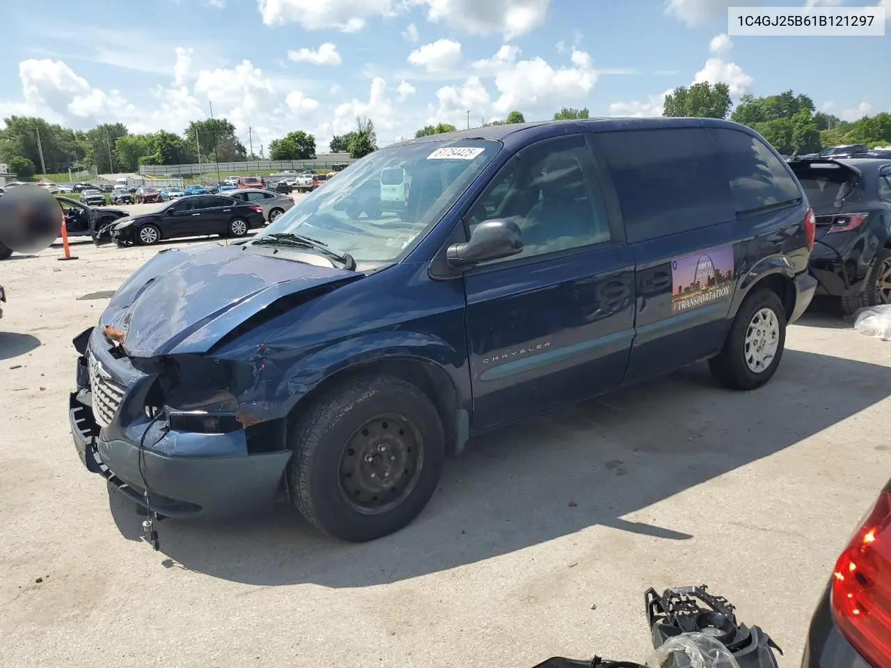 2001 Chrysler Voyager VIN: 1C4GJ25B61B121297 Lot: 61754425