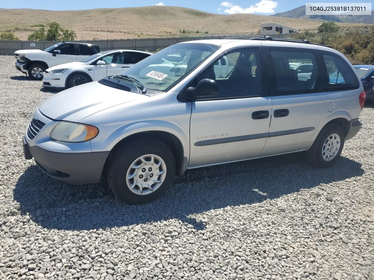 2001 Chrysler Voyager VIN: 1C4GJ25381B137011 Lot: 62588465