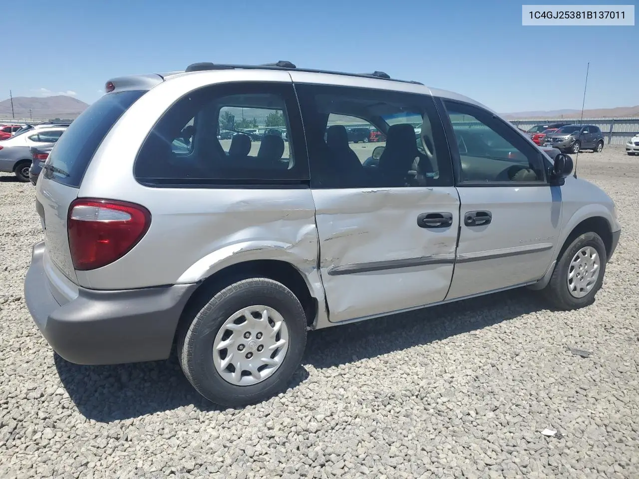 2001 Chrysler Voyager VIN: 1C4GJ25381B137011 Lot: 62588465