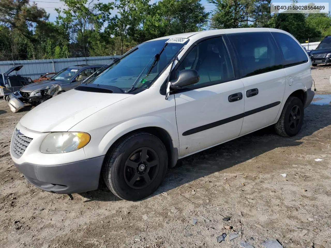 2002 Chrysler Voyager Ec VIN: 1C4GJ15B02B564489 Lot: 61144965