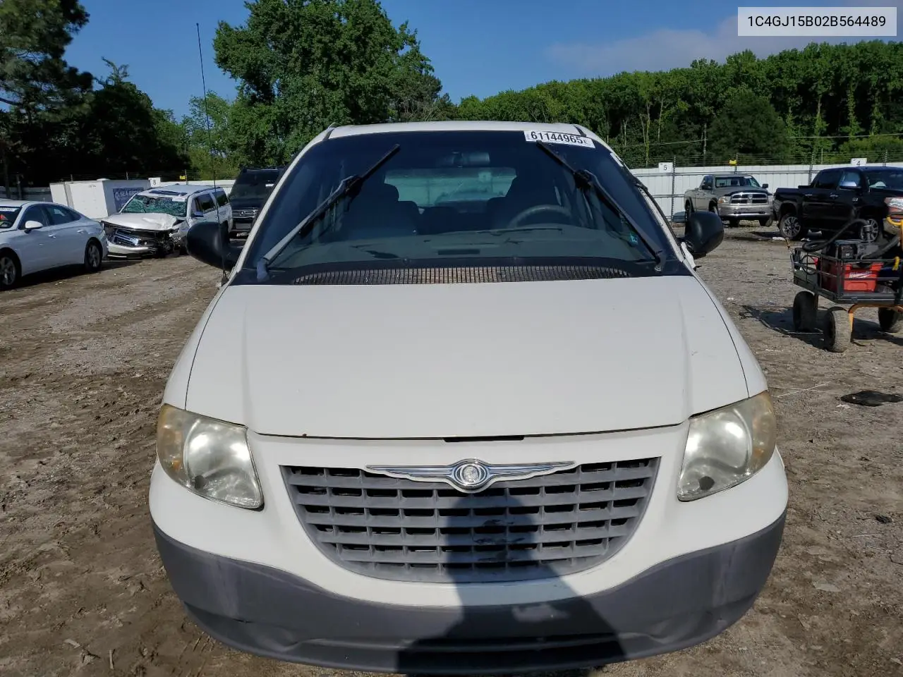 2002 Chrysler Voyager Ec VIN: 1C4GJ15B02B564489 Lot: 61144965
