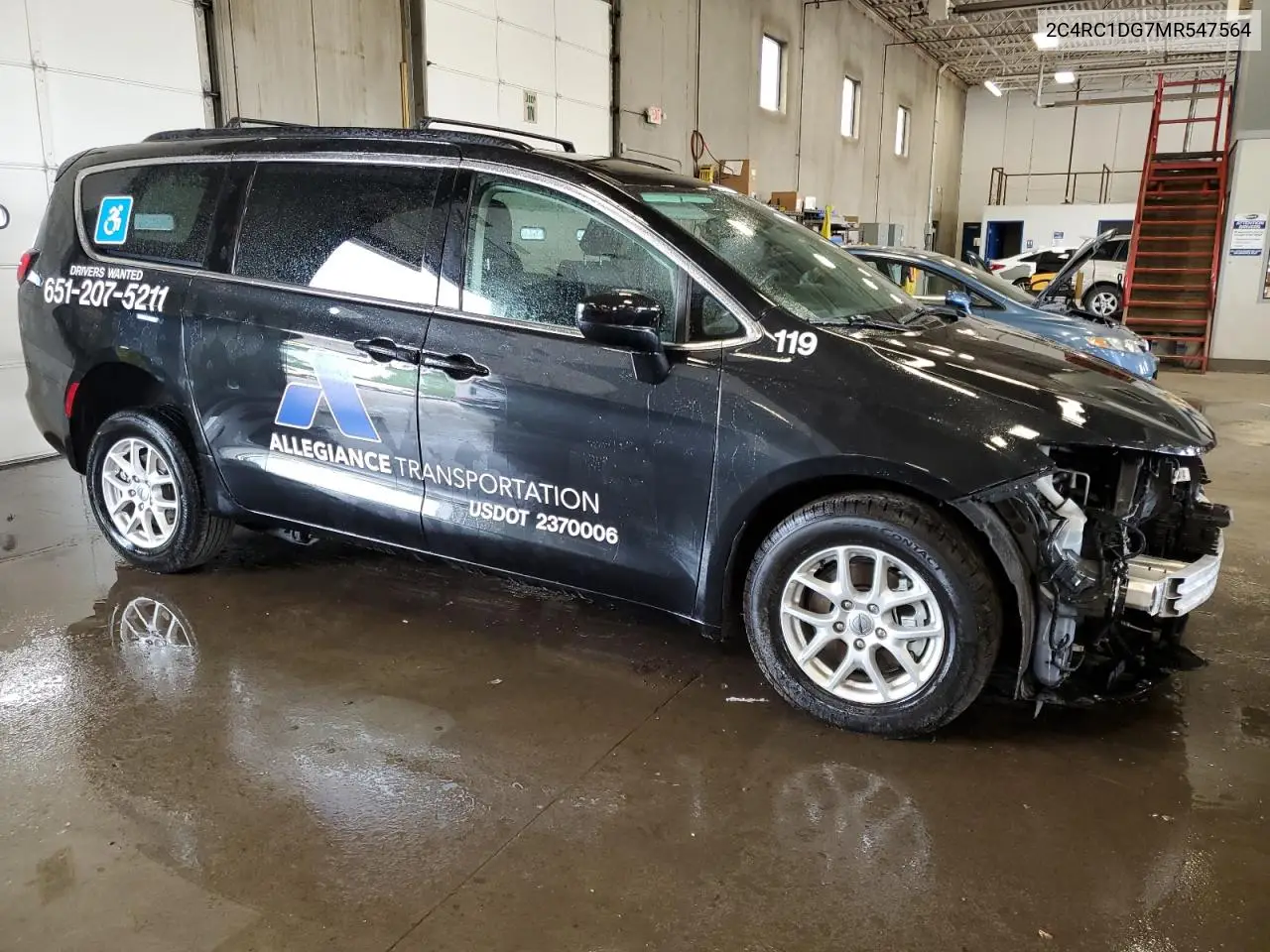 2021 Chrysler Voyager Lxi VIN: 2C4RC1DG7MR547564 Lot: 61627685