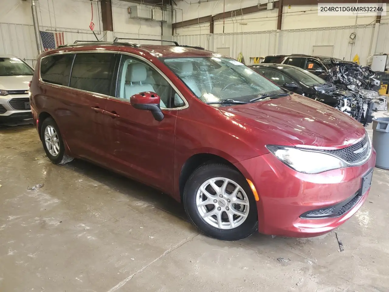 2021 Chrysler Voyager Lxi VIN: 2C4RC1DG6MR532246 Lot: 61667025