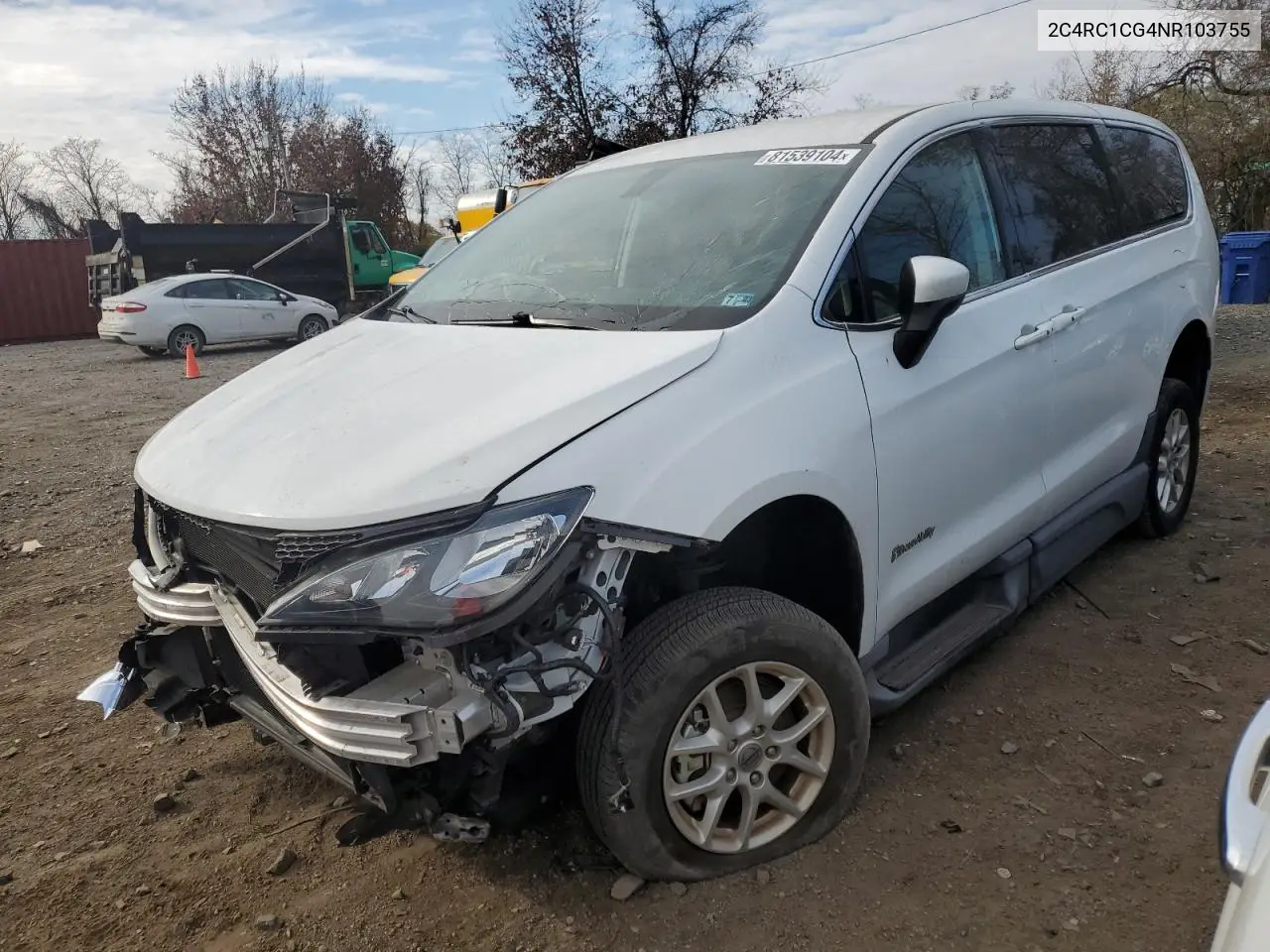 2022 Chrysler Voyager Lx VIN: 2C4RC1CG4NR103755 Lot: 81539104
