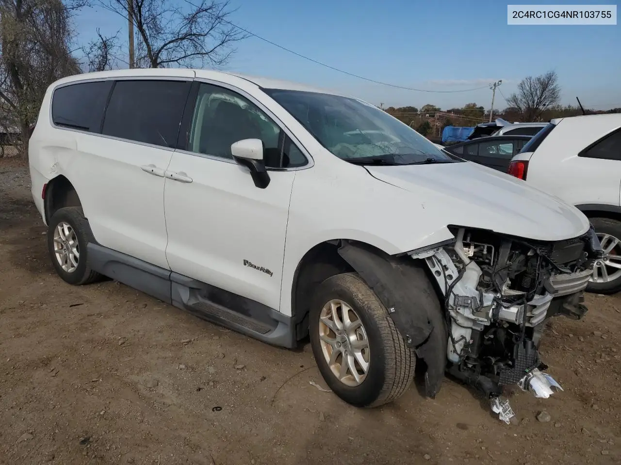 2022 Chrysler Voyager Lx VIN: 2C4RC1CG4NR103755 Lot: 81539104