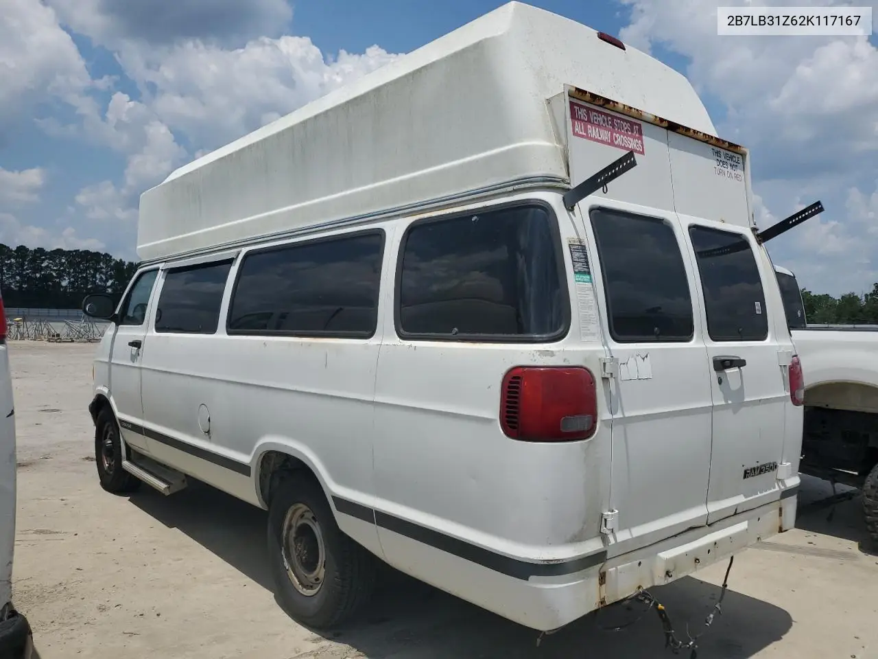 2002 Dodge Ram Van B3500 VIN: 2B7LB31Z62K117167 Lot: 62618165