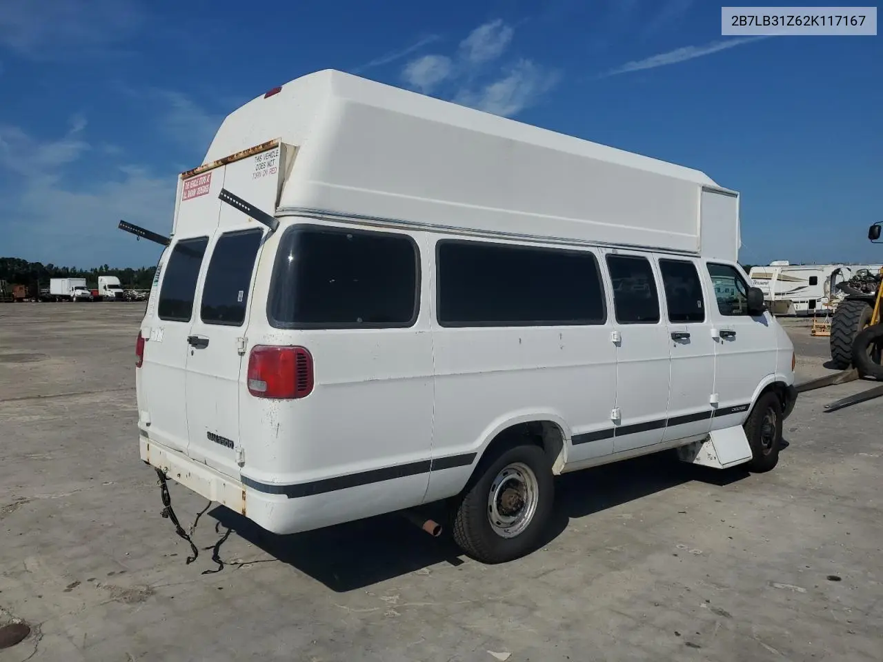 2002 Dodge Ram Van B3500 VIN: 2B7LB31Z62K117167 Lot: 62618165