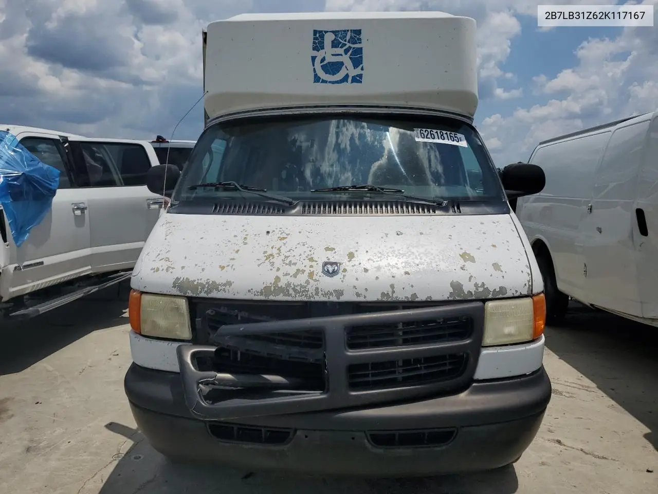 2002 Dodge Ram Van B3500 VIN: 2B7LB31Z62K117167 Lot: 62618165