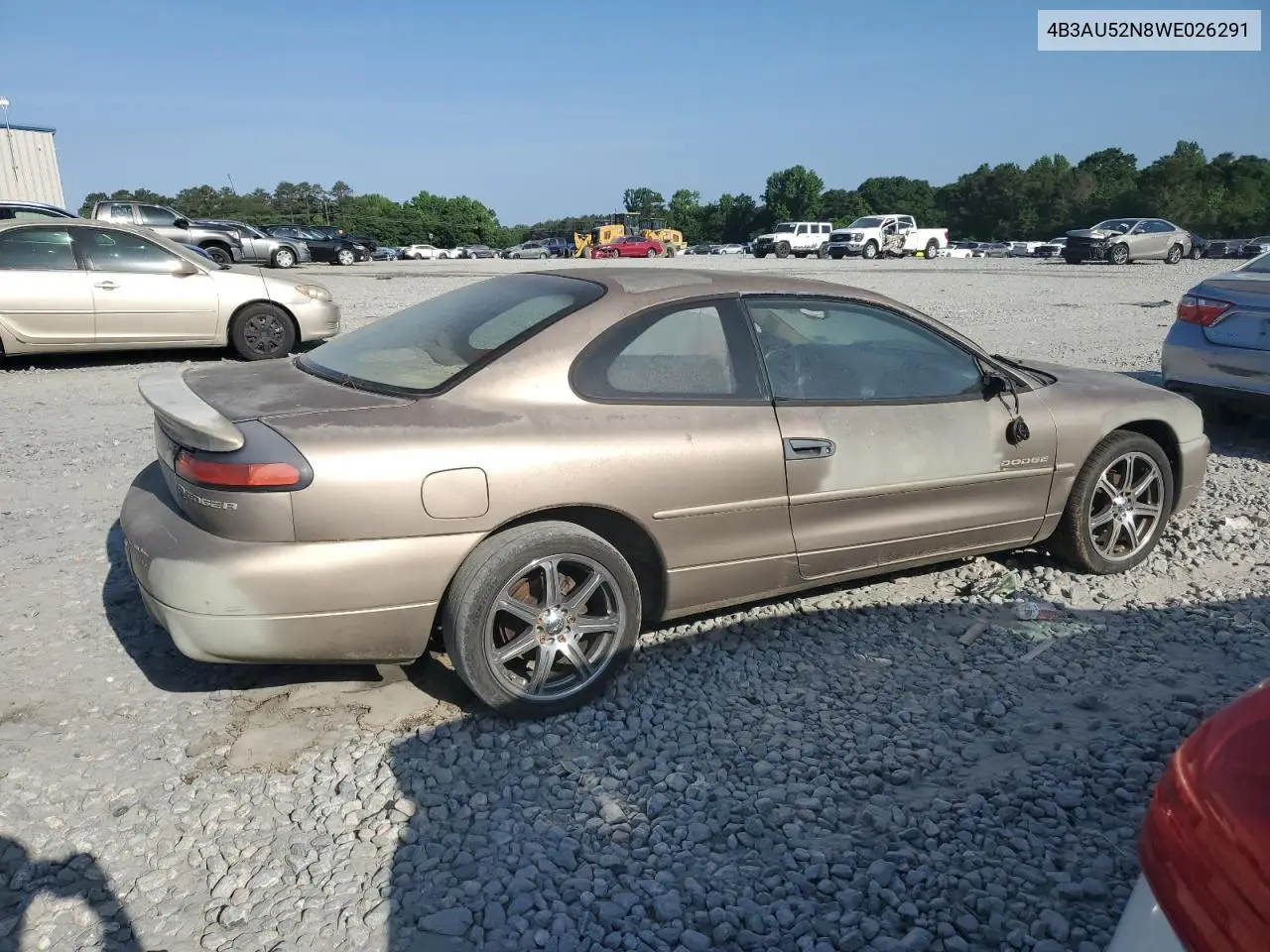 1998 Dodge Avenger Es VIN: 4B3AU52N8WE026291 Lot: 55437335