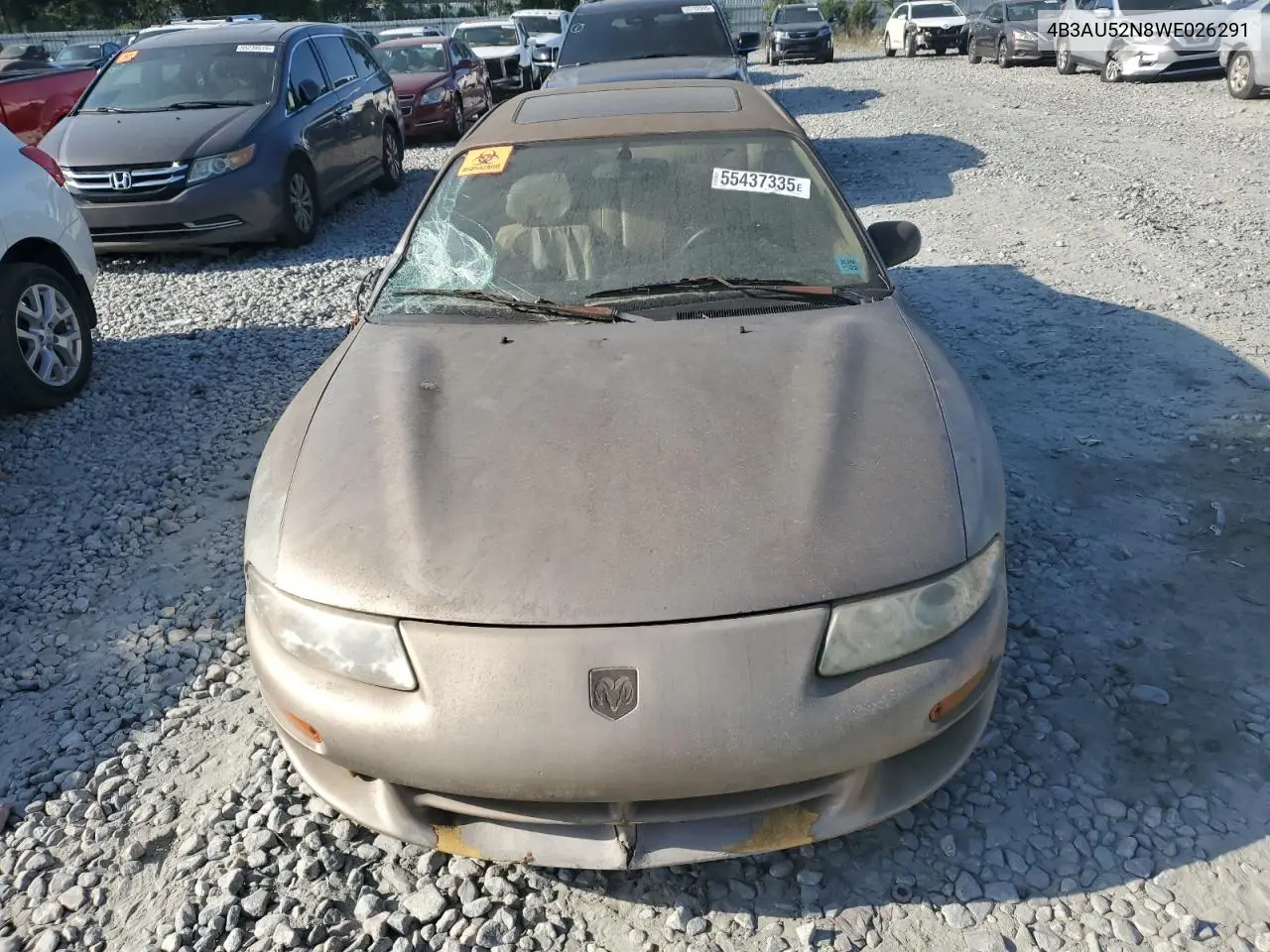 1998 Dodge Avenger Es VIN: 4B3AU52N8WE026291 Lot: 55437335
