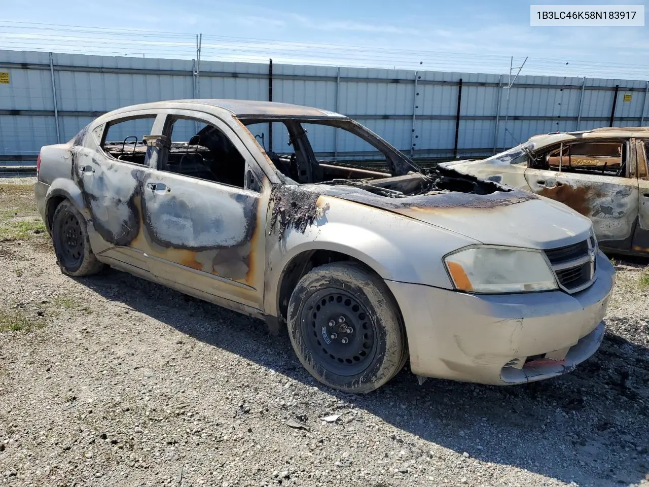 2008 Dodge Avenger Se VIN: 1B3LC46K58N183917 Lot: 50545445
