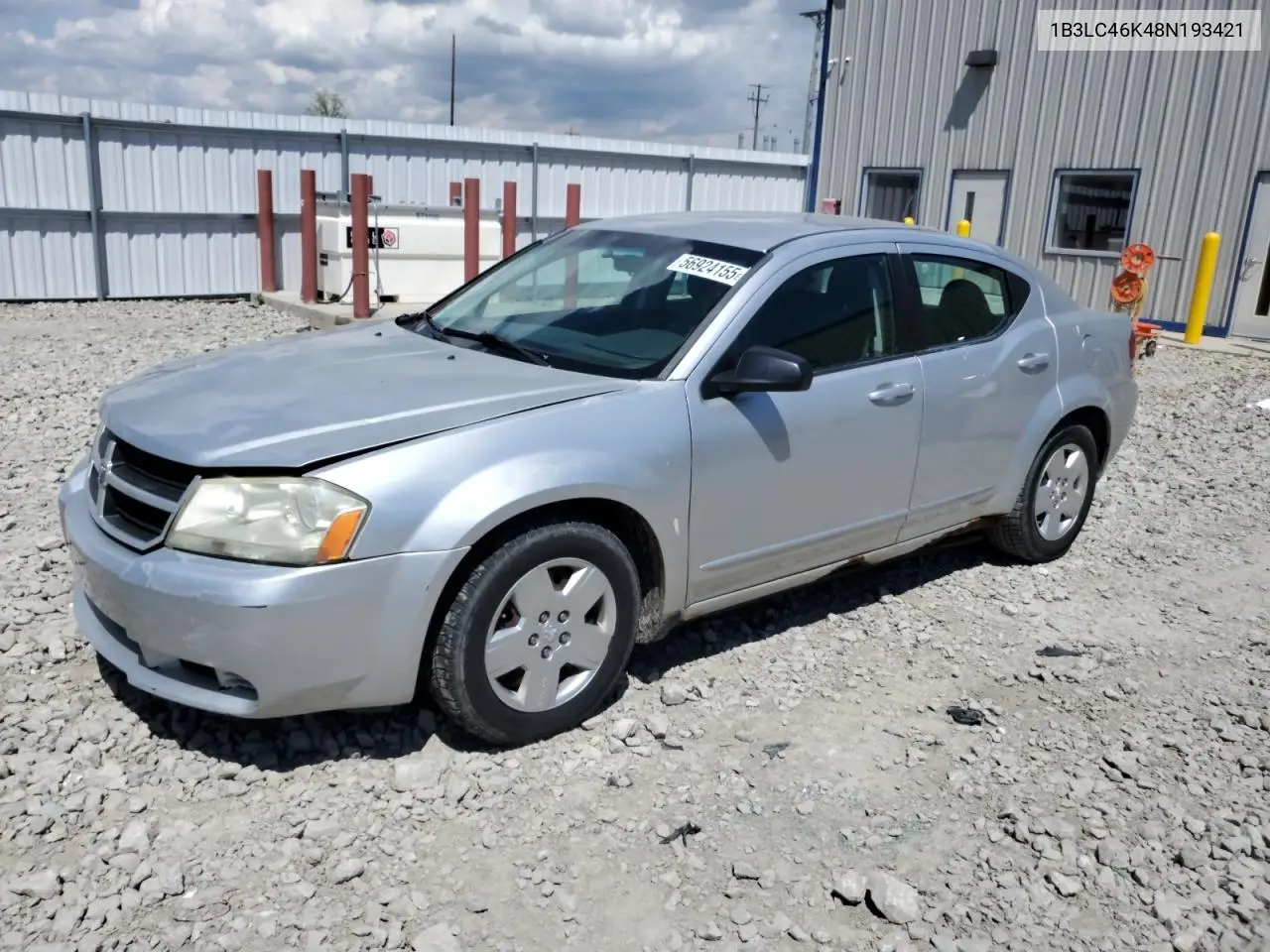 2008 Dodge Avenger Se VIN: 1B3LC46K48N193421 Lot: 56924155