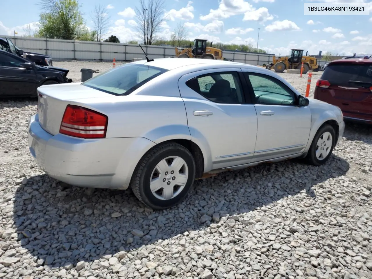 2008 Dodge Avenger Se VIN: 1B3LC46K48N193421 Lot: 56924155