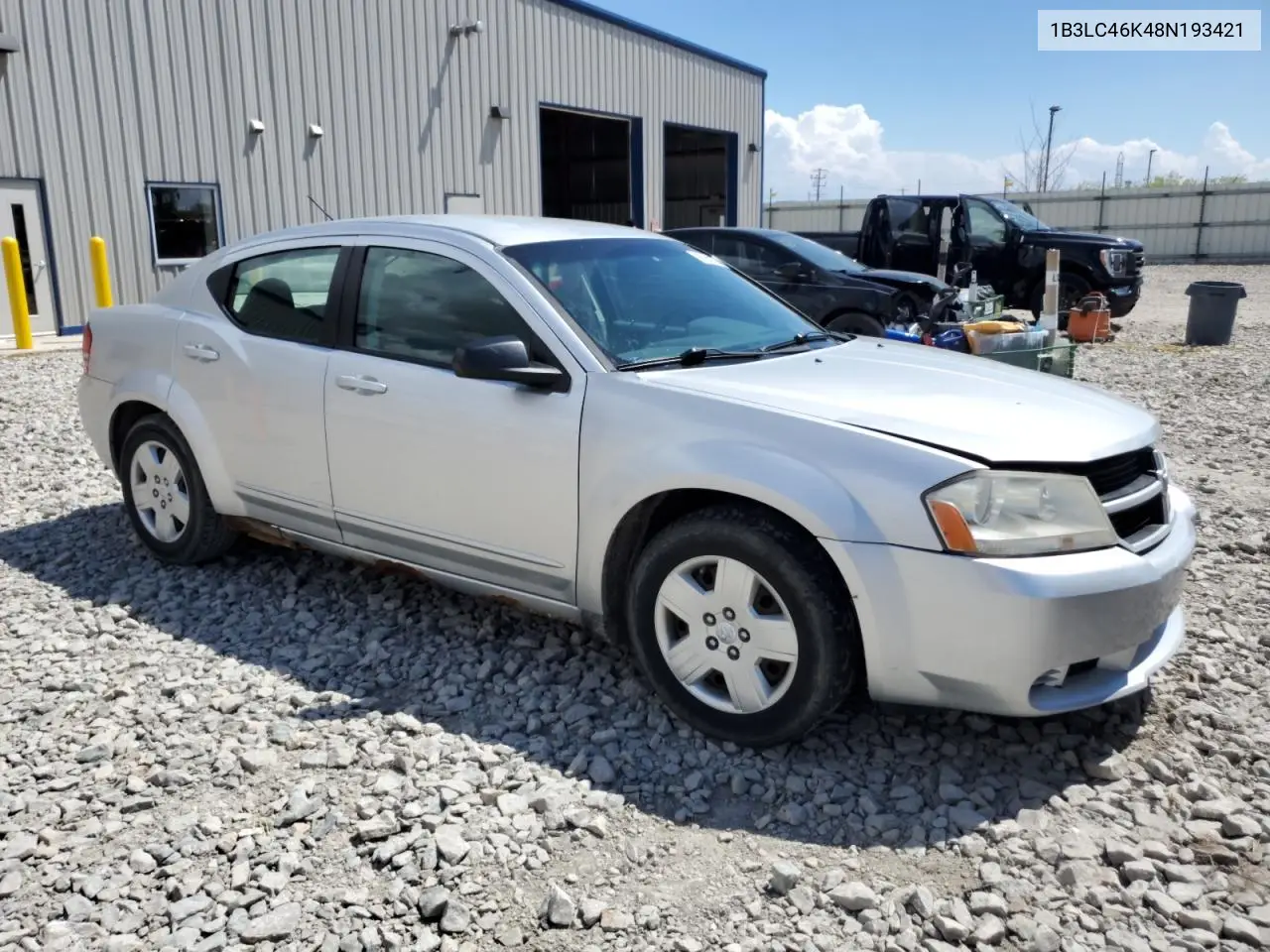 2008 Dodge Avenger Se VIN: 1B3LC46K48N193421 Lot: 56924155