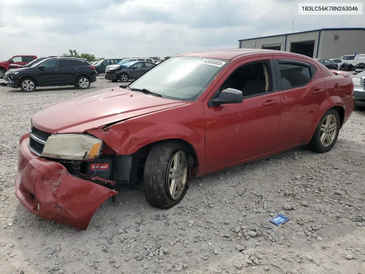2008 Dodge Avenger Sxt VIN: 1B3LC56K78N263046 Lot: 62885805