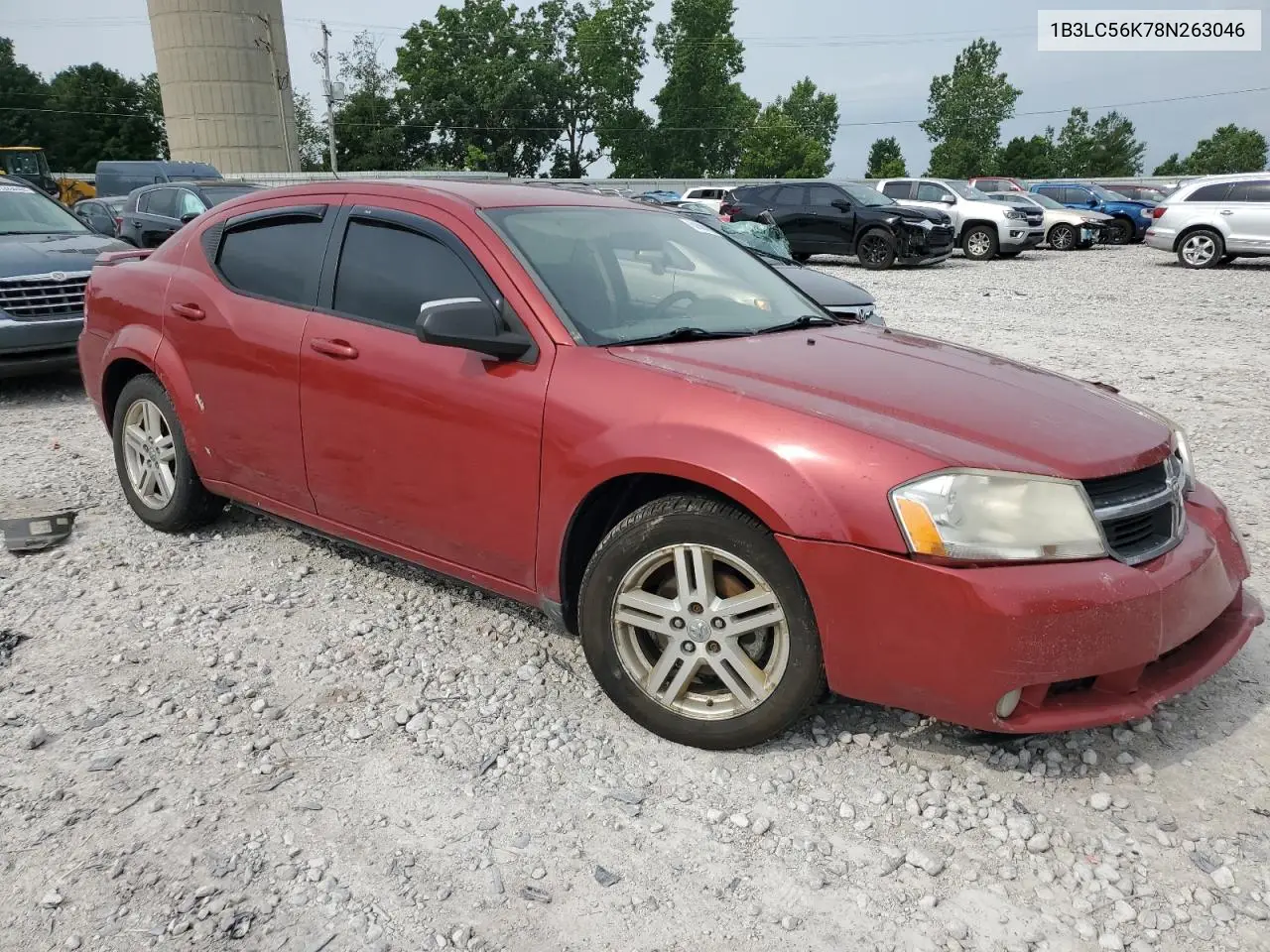 2008 Dodge Avenger Sxt VIN: 1B3LC56K78N263046 Lot: 62885805