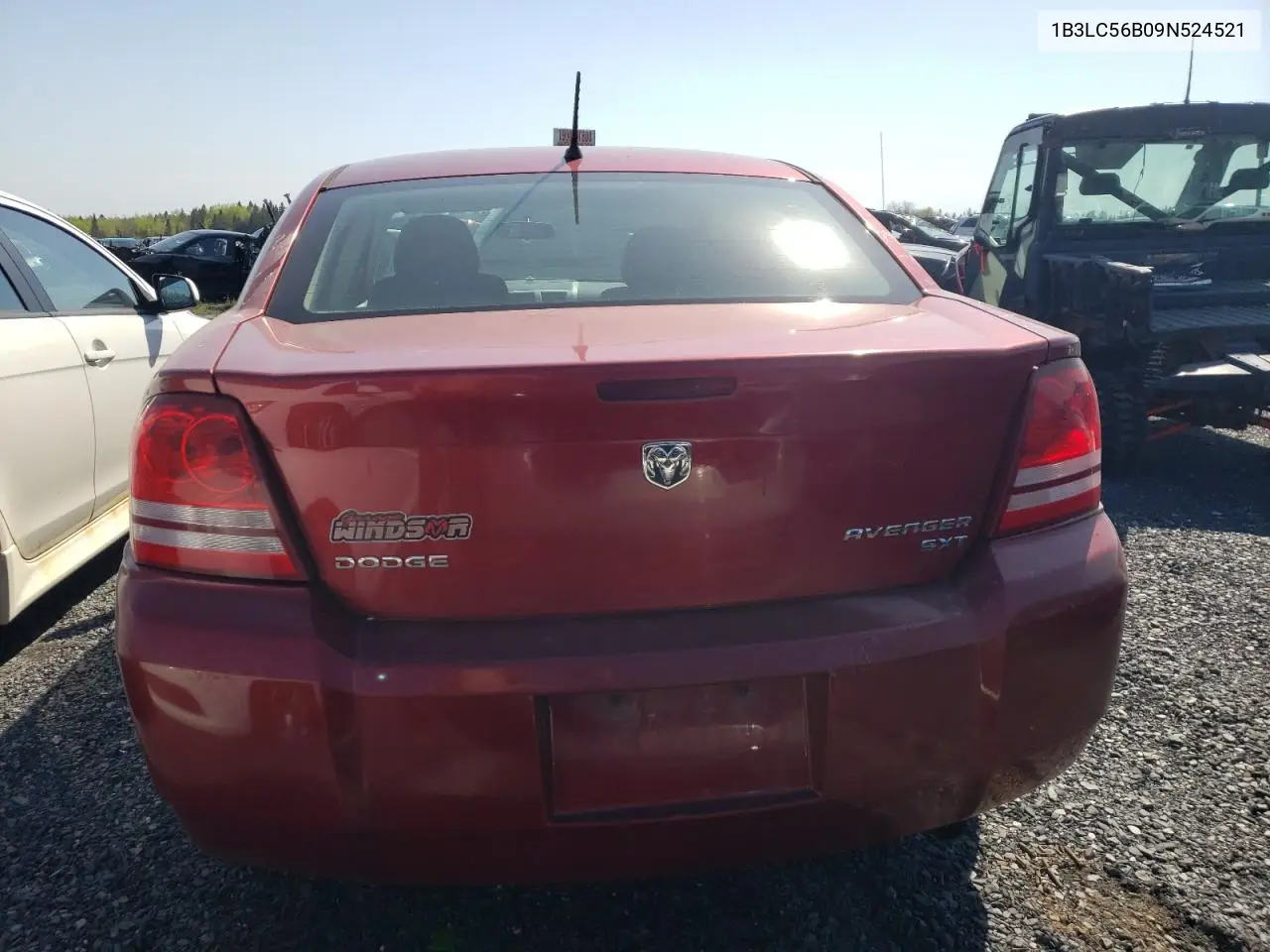 2009 Dodge Avenger Sxt VIN: 1B3LC56B09N524521 Lot: 56211685