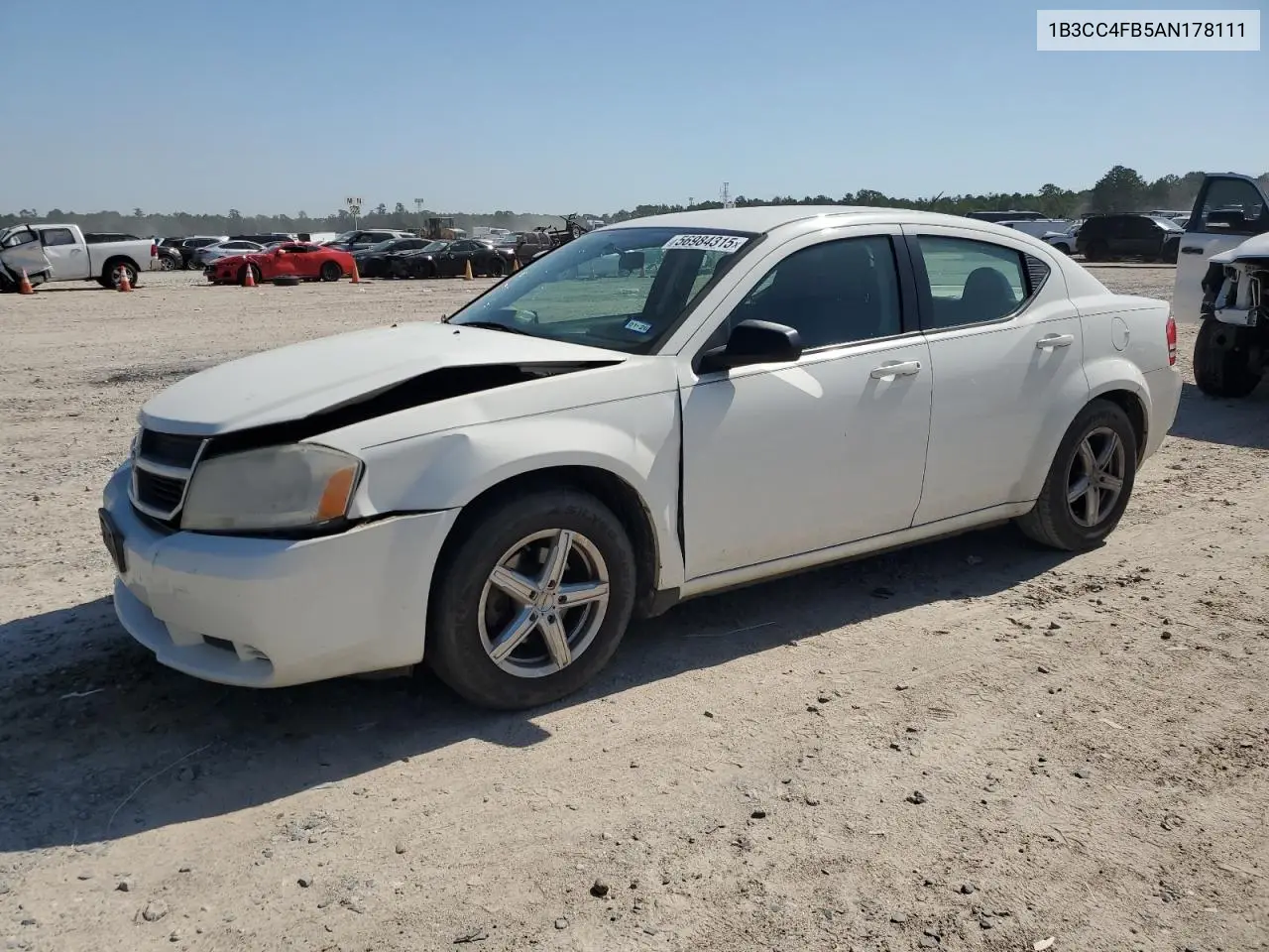 2010 Dodge Avenger Sxt VIN: 1B3CC4FB5AN178111 Lot: 56984315