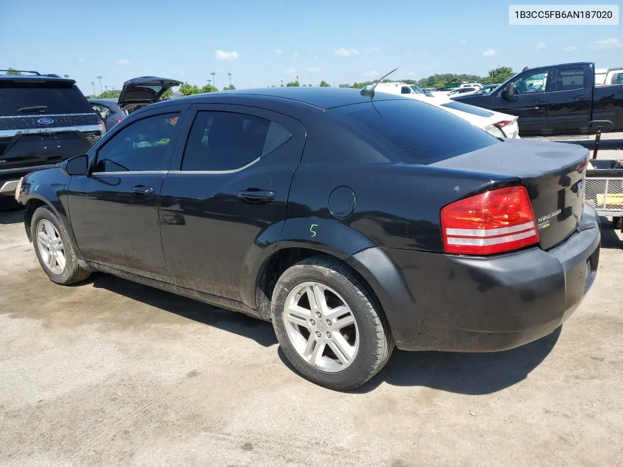 2010 Dodge Avenger R/T VIN: 1B3CC5FB6AN187020 Lot: 62589145